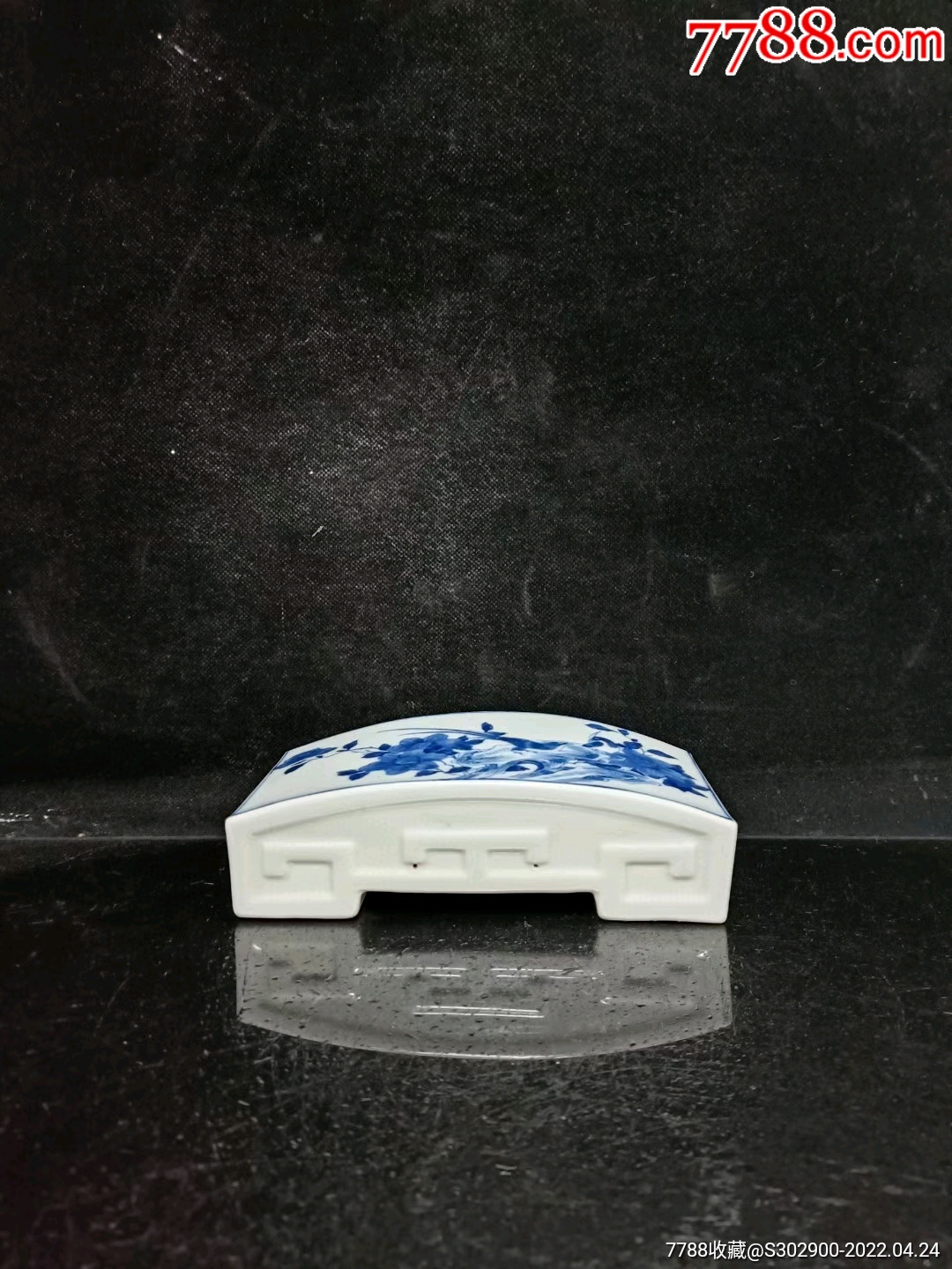 青花花鸟纹墨床