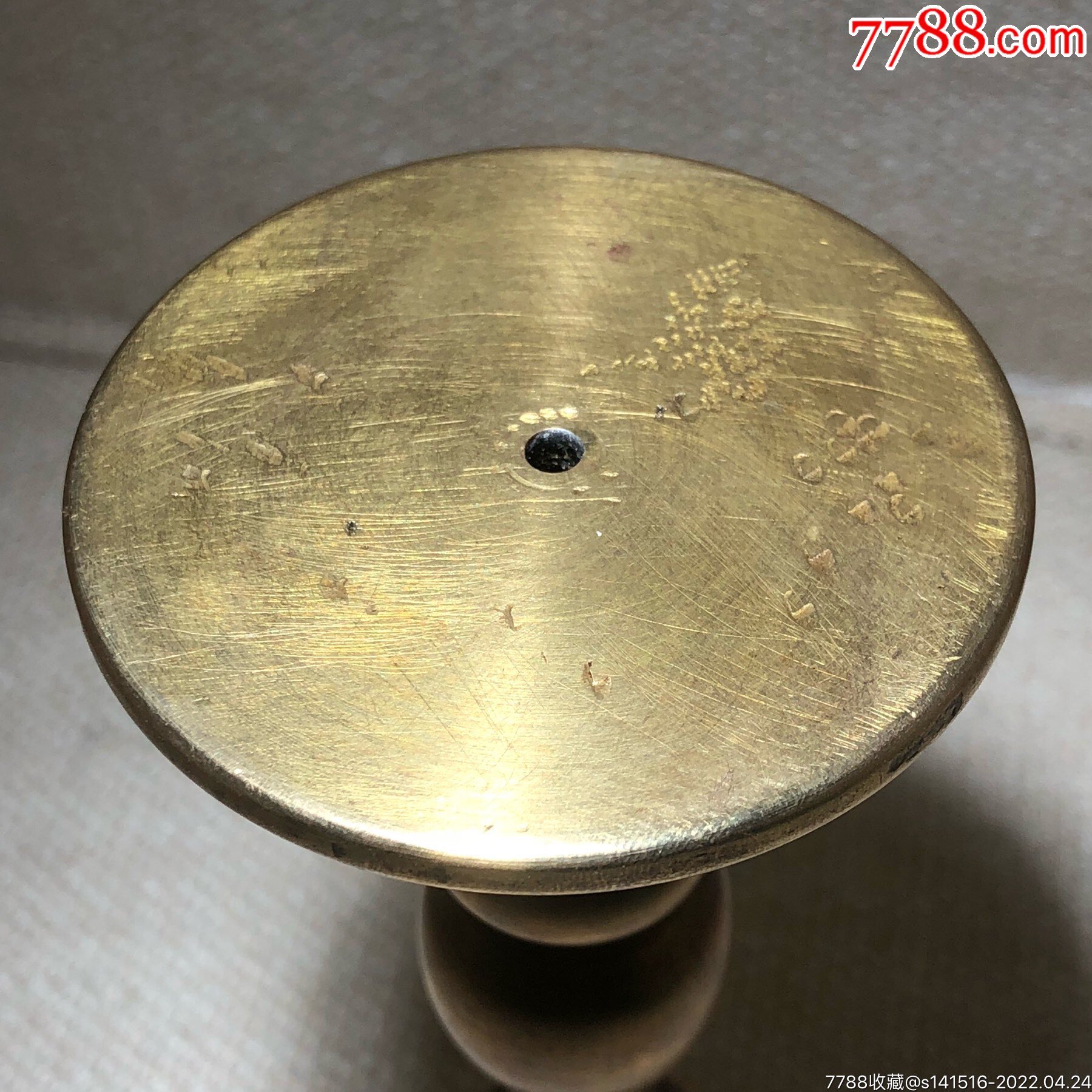 老铜烛台一只-价格:128元-se86717640-铜杂件-零售-7788陶器收藏