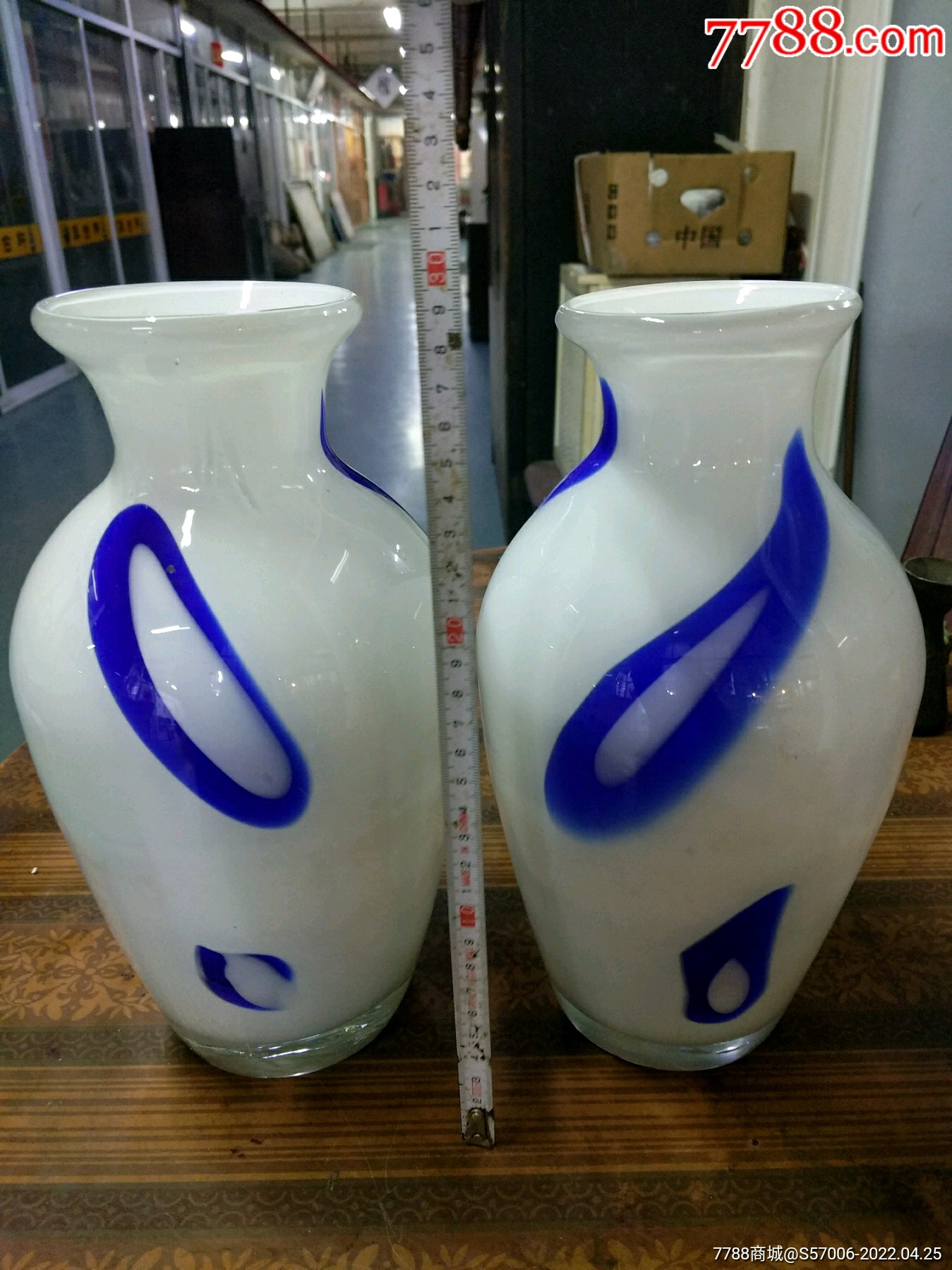 老琉璃大花瓶一对(包快递)_价格288元【平安久久】_第1张_7788商城
