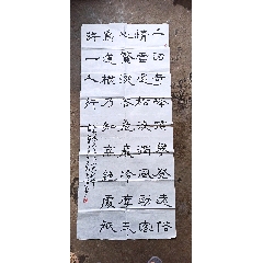 蒋昌典书法（135*58厘米）湖南书画家