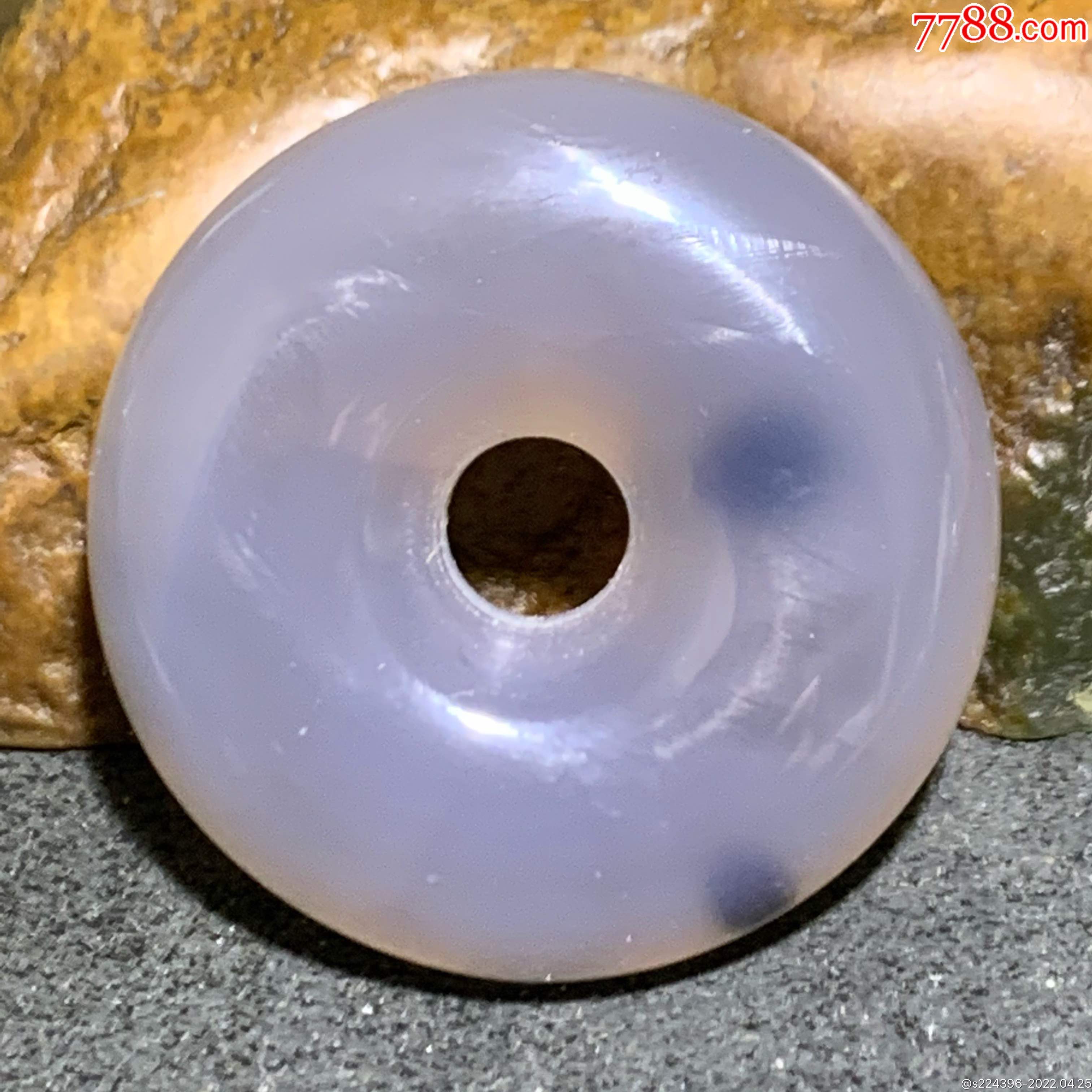 精美高玉化巴西玛瑙平安扣一个