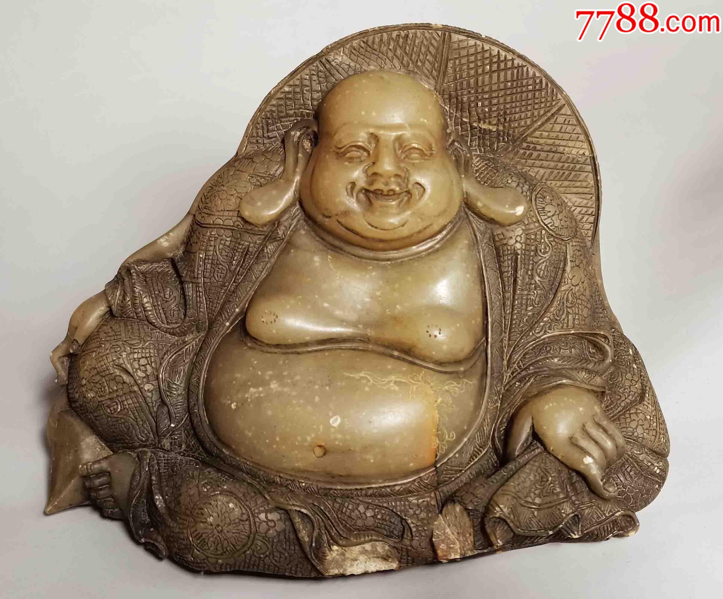 民国寿山石弥勒佛_佛像/造像_作品图片_收藏价格_7788纸艺