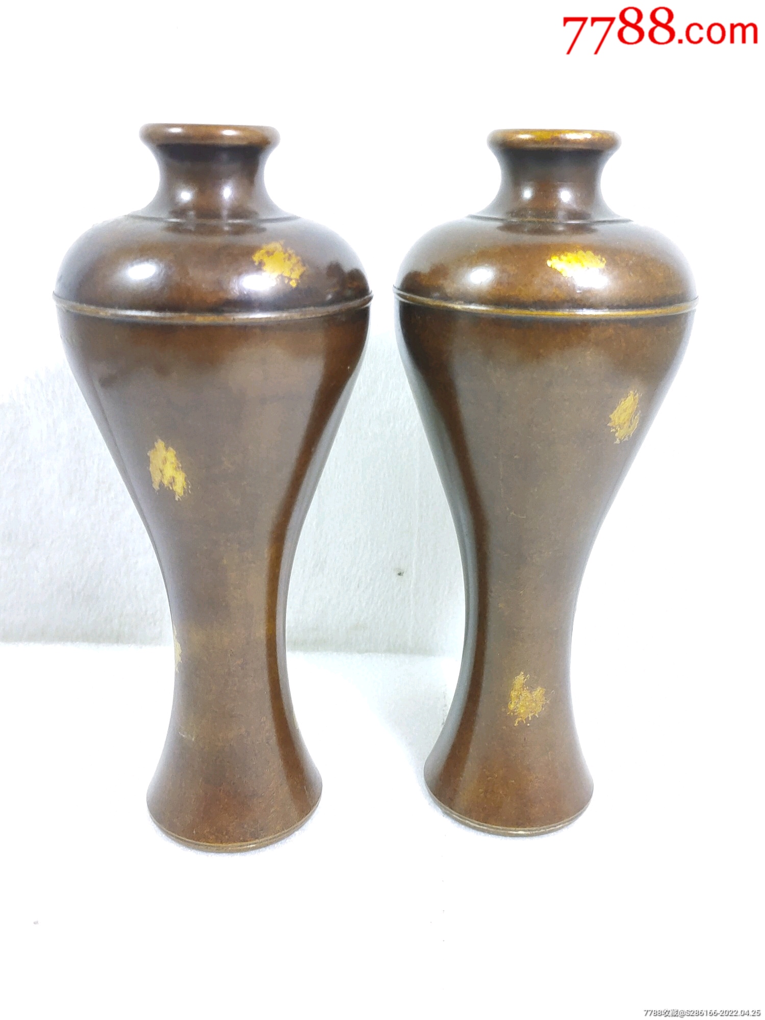 铜花瓶一对.不议价_铜壶/铜瓶_配件图片_收藏价格_7788钟表收藏
