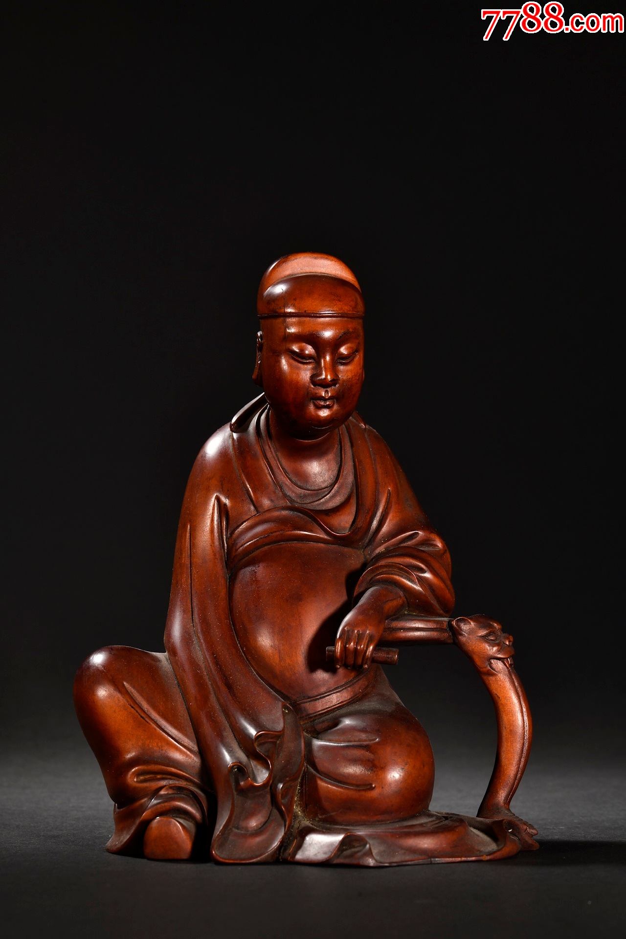 黄杨木文昌造像._价格2700元【古艺阁主】_第1张_7788收藏__收藏热线