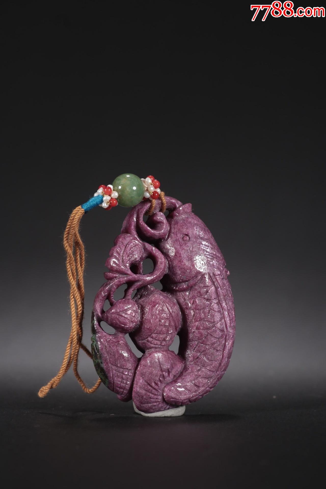 回流红宝石年年有余挂件