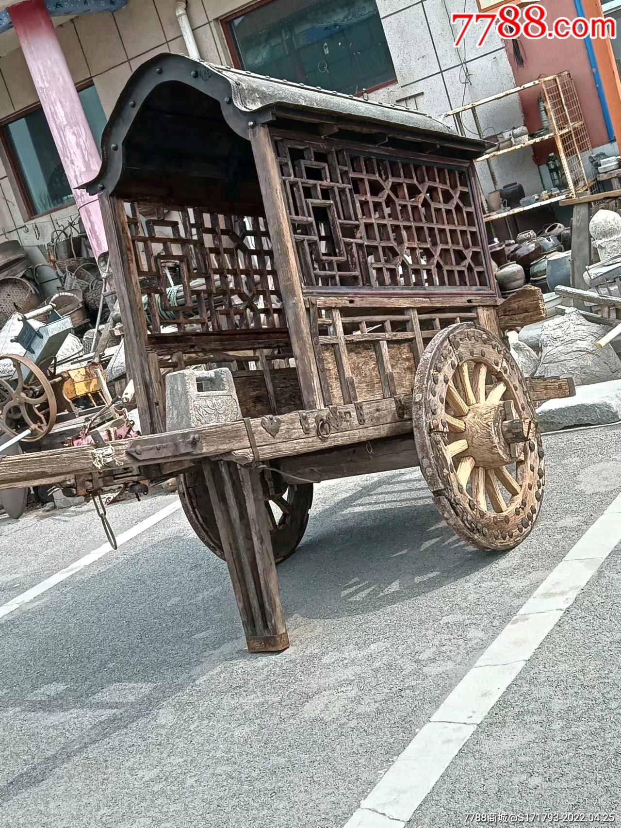 清代大户人家用的老轿车铁艺齐全包老