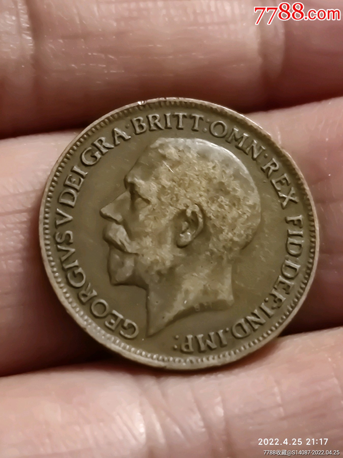 外币1921年英国铜币