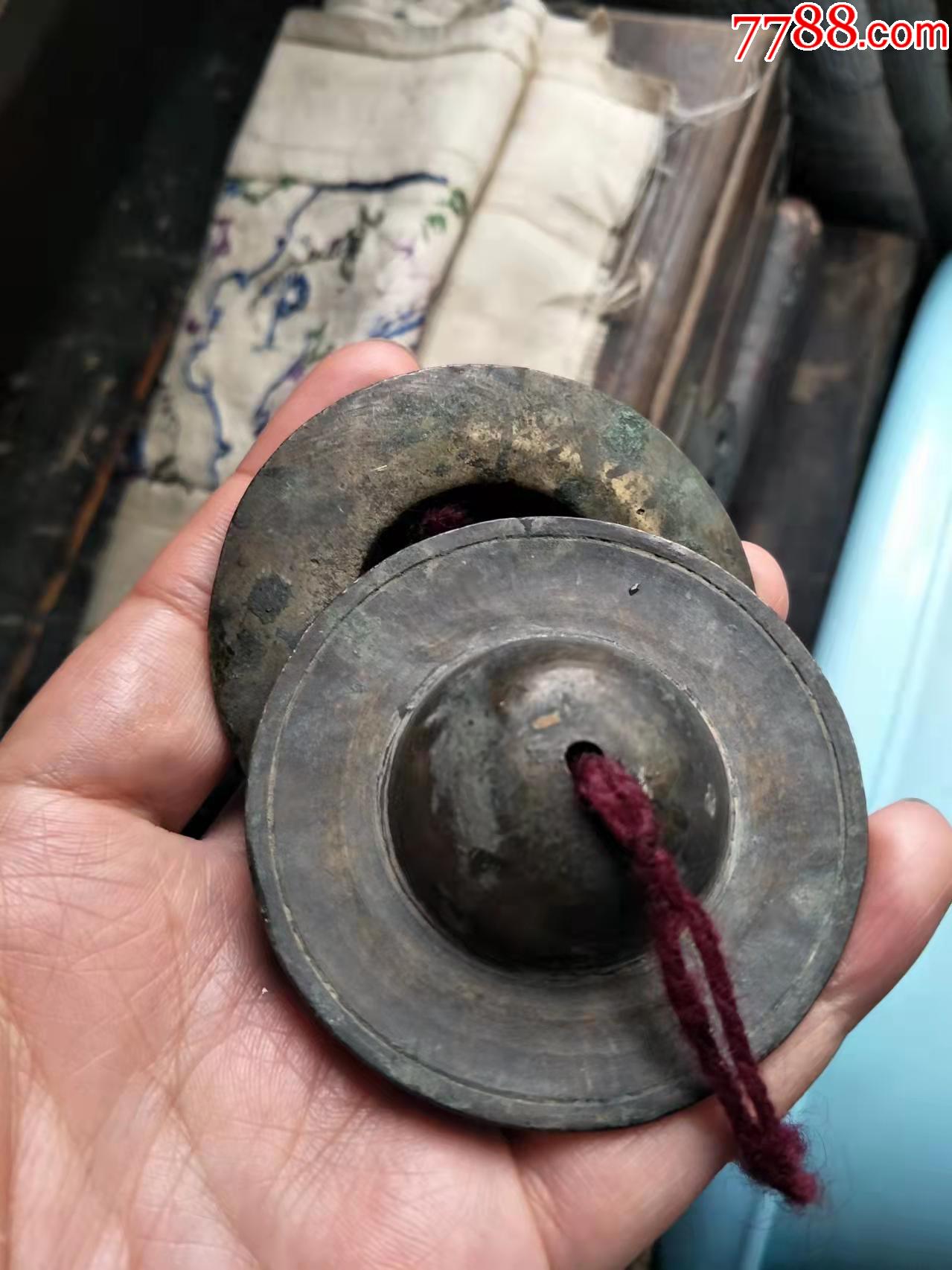 老铜器铜擦一对