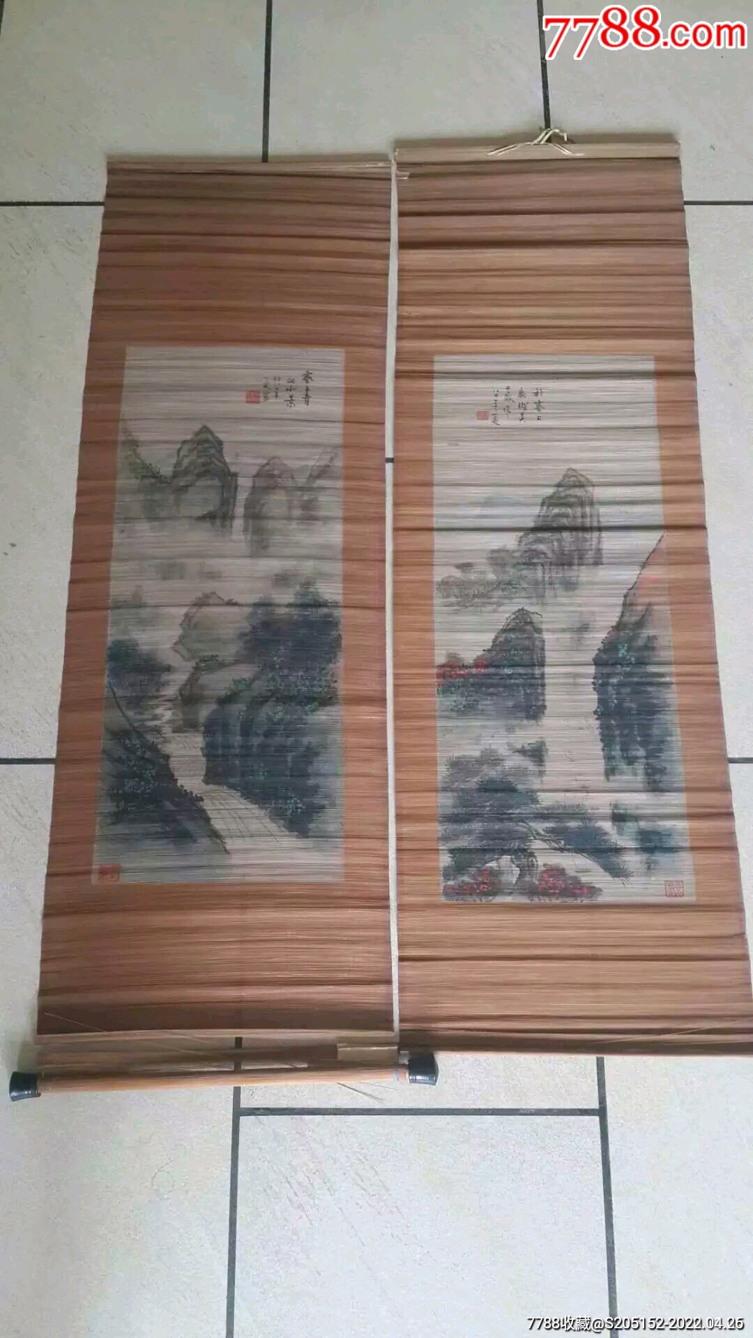 已故白铭大师竹帘画包头国家级书画工艺大师所做自由报价