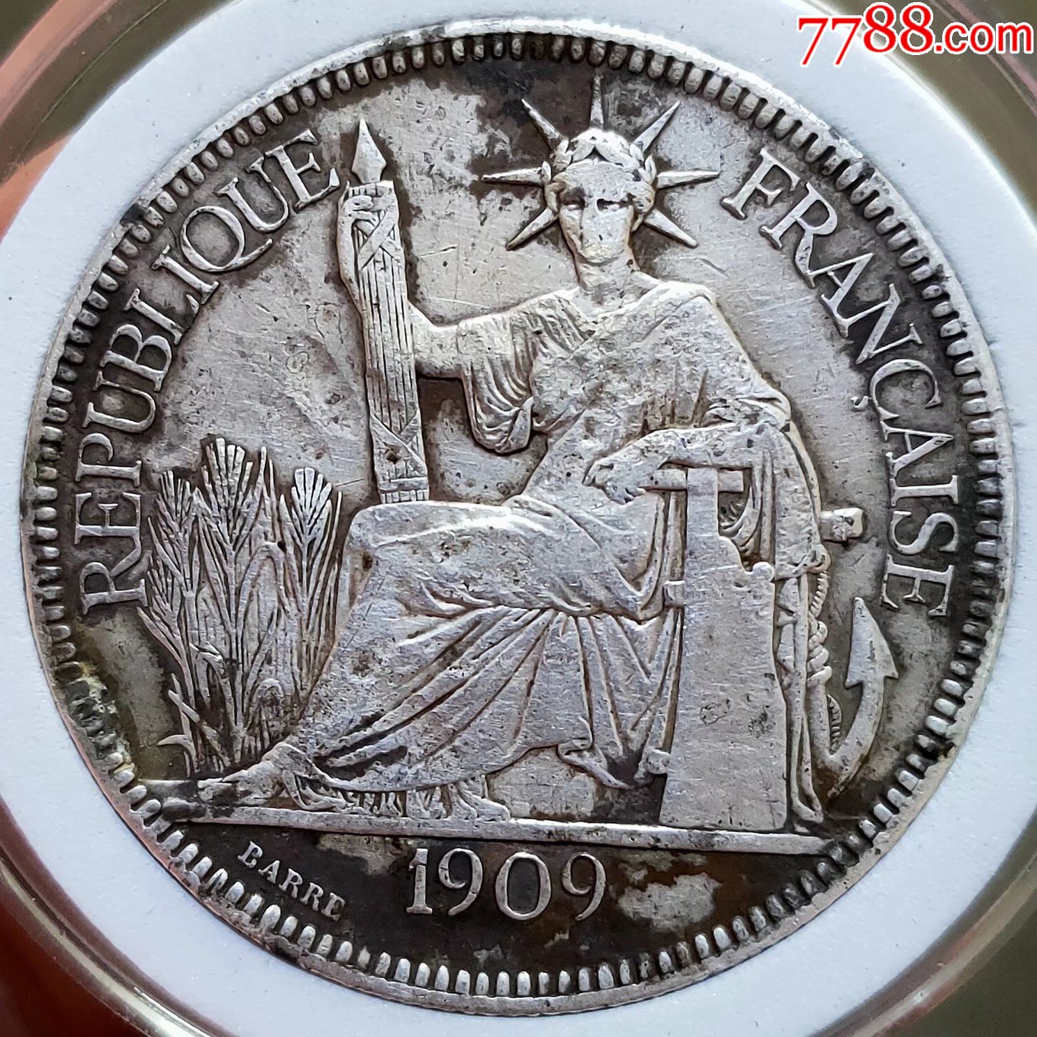 1909年法属印支坐洋银币_价格599元_第1张_7788商城__七七八八商品