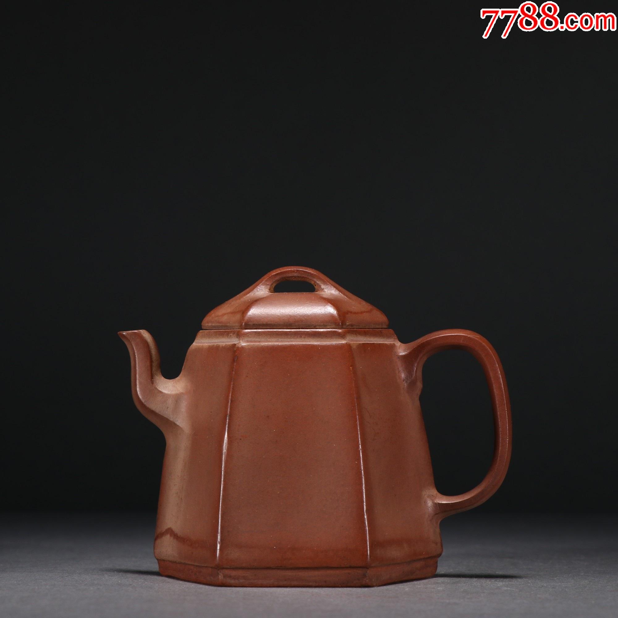 紫砂六方茶壶