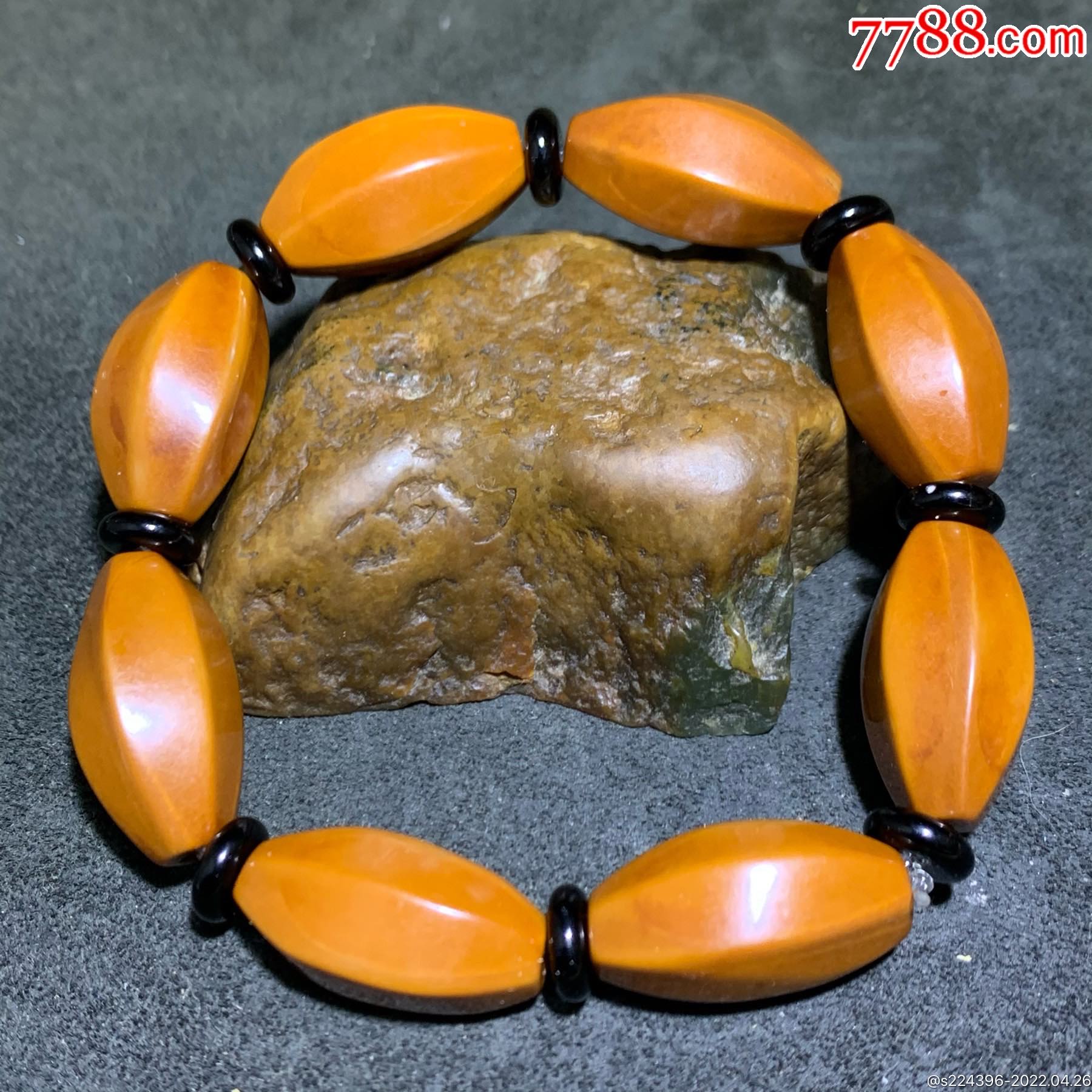 清新素款6面橄榄核手串一条