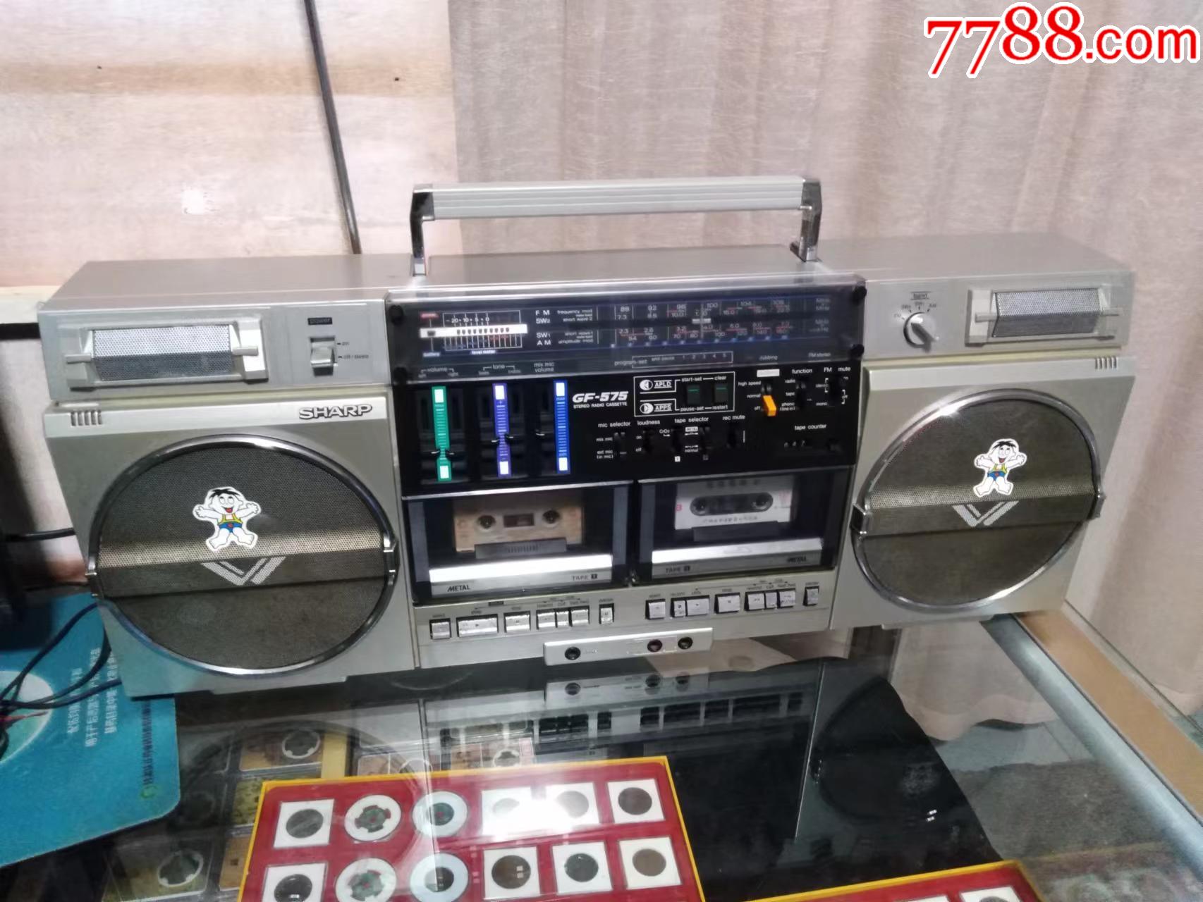 日本夏普双卡收录机