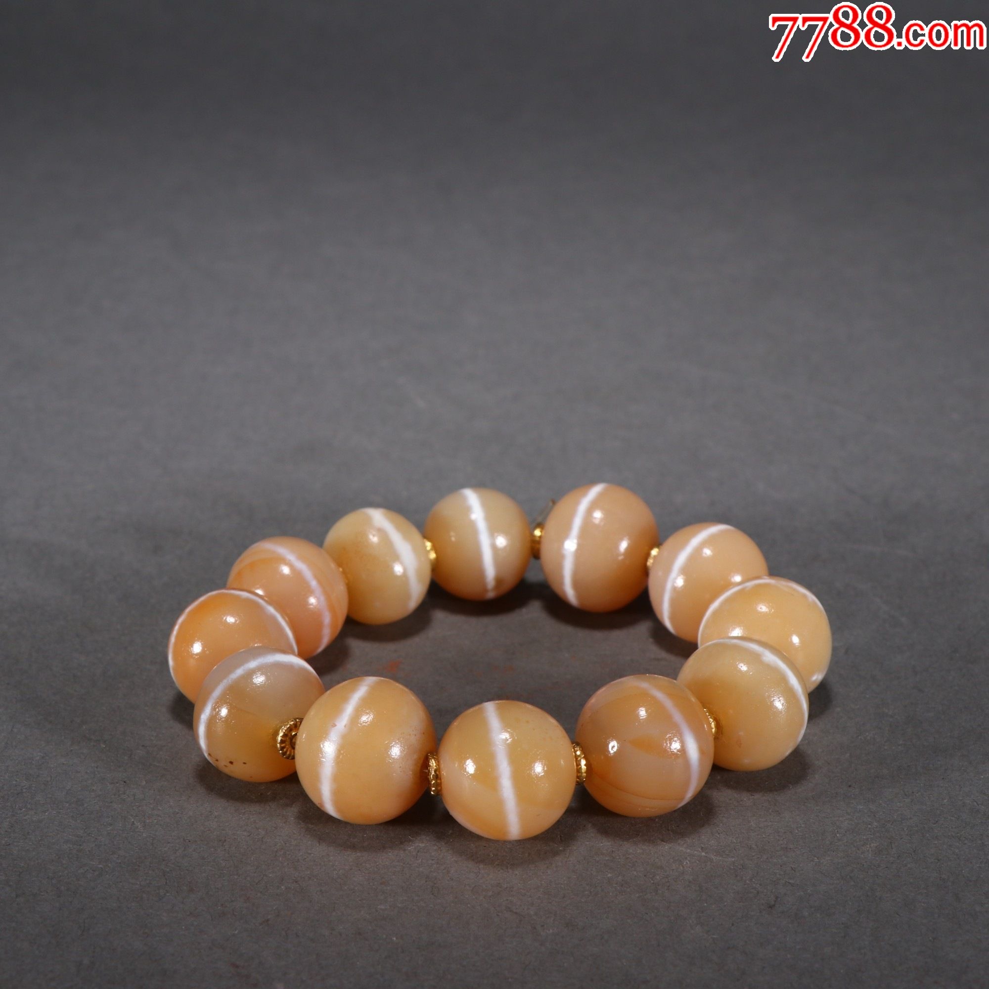 藏传精品玛瑙一线珠手串