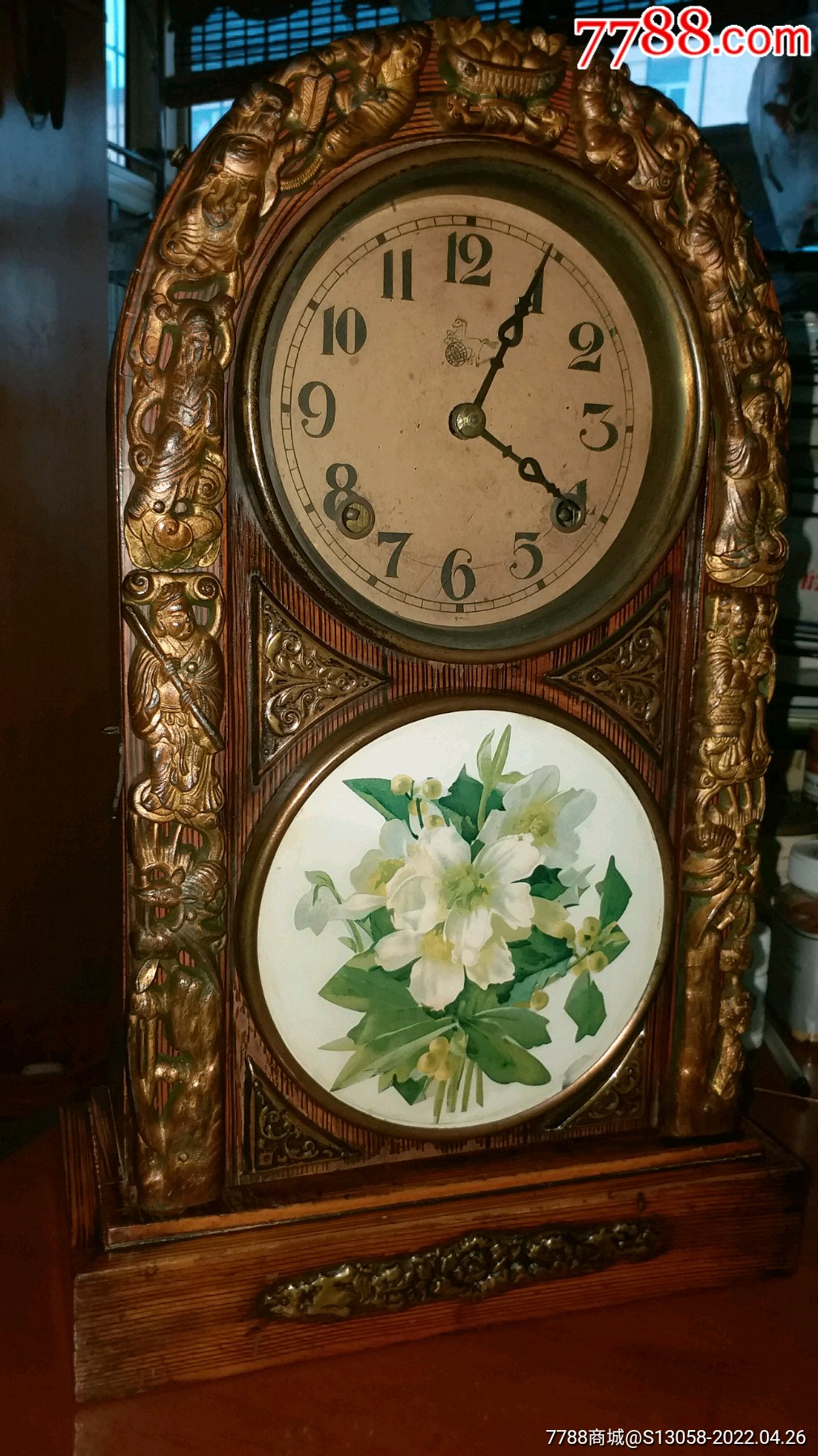 百年八音钟日本压铅八仙马球牌八音钟