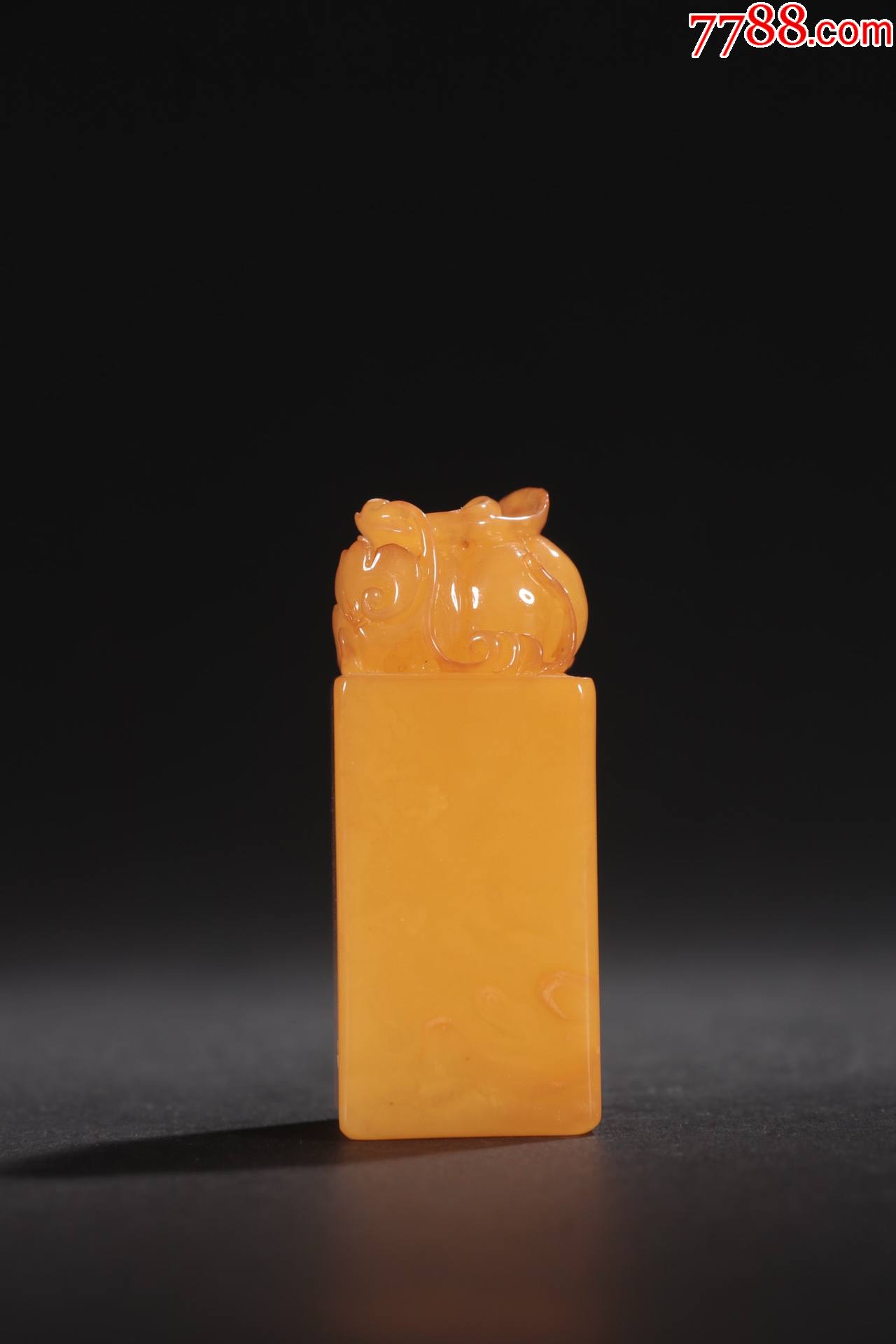 蜜蜡福瓜钮印章料