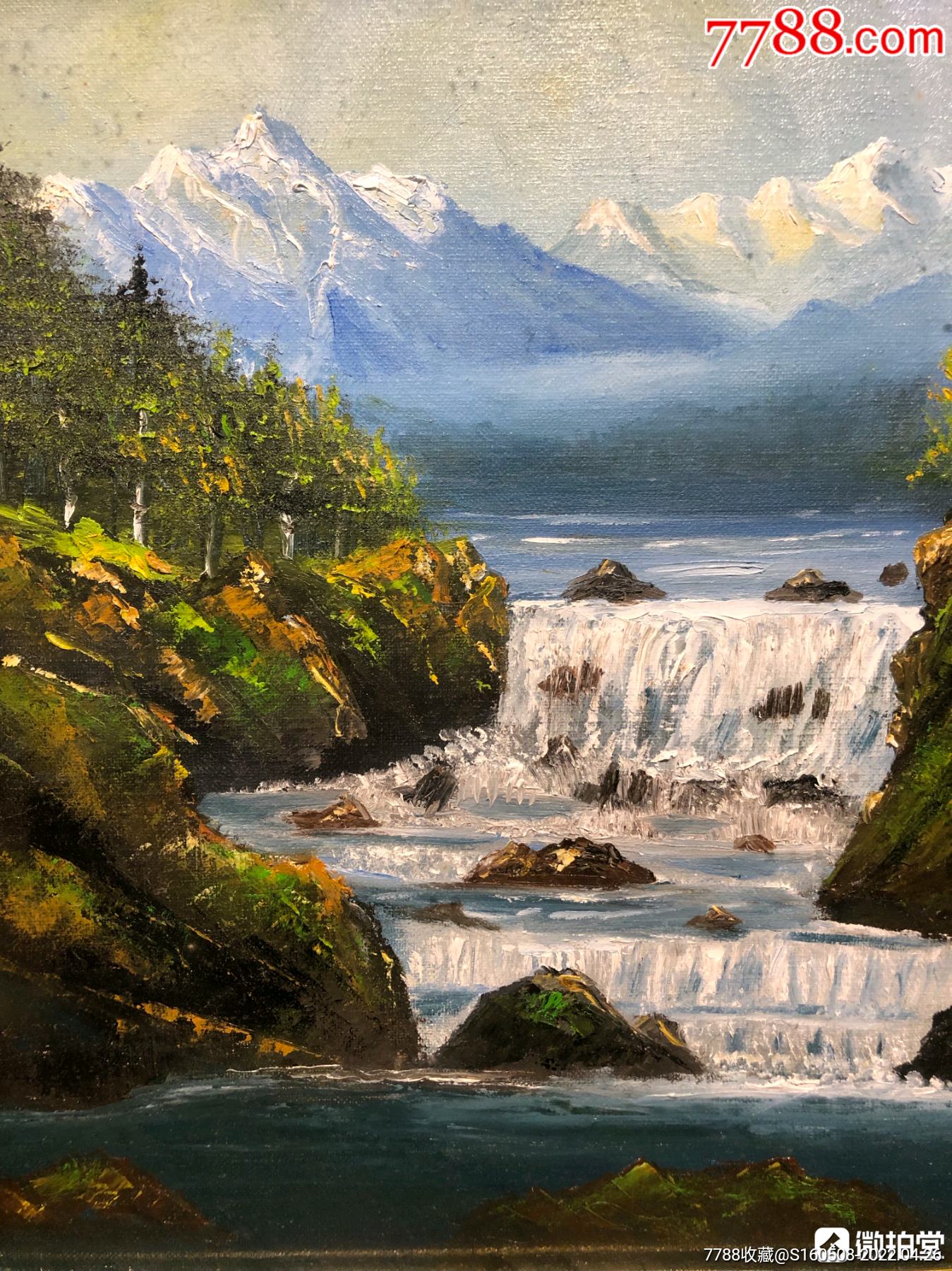 老油画《风景图》_油画原画_第3张_7788老酒收藏