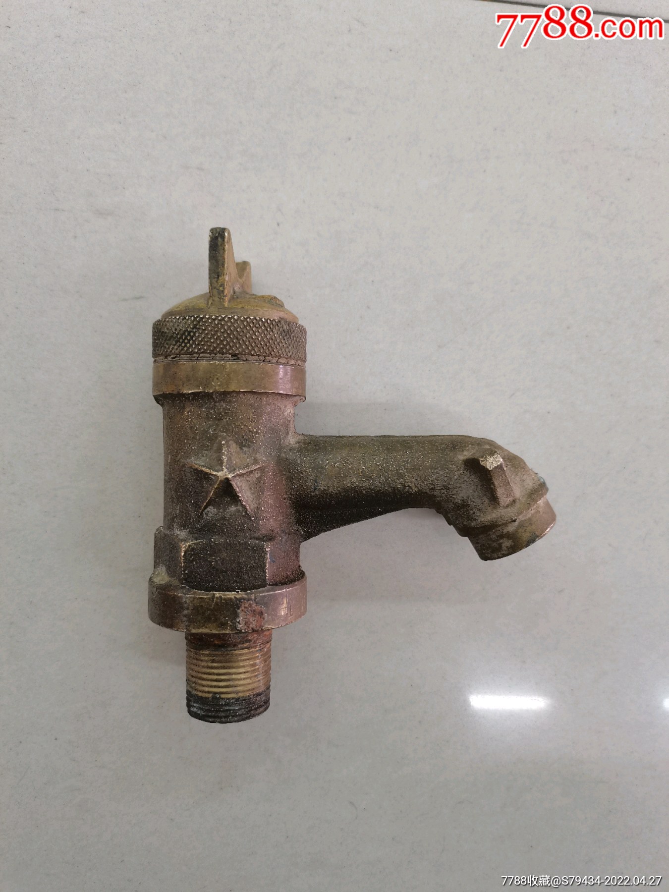 满洲国时期五角星图案标记*用铜水龙头具体看简介_价格1600元_第1张