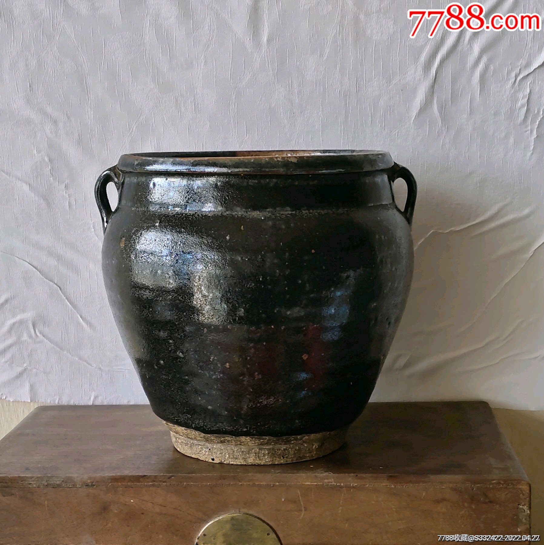 黑釉双耳缸_价格150元_第1张_7788收藏__收藏热线