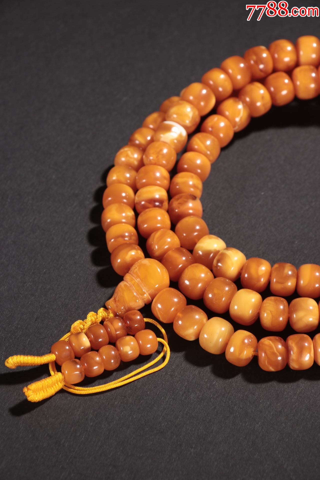 蜜蜡桶珠佛珠