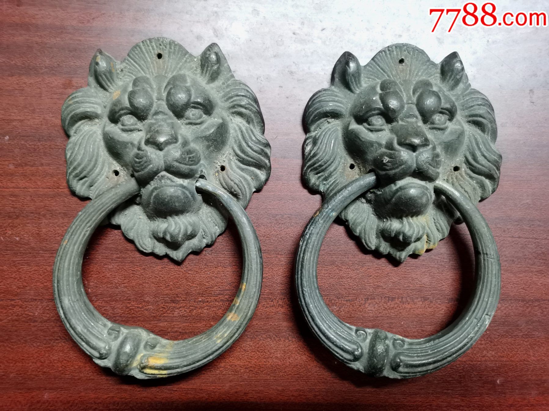 狮头铜门环一对_价格500元_第1张_7788收藏__收藏热线