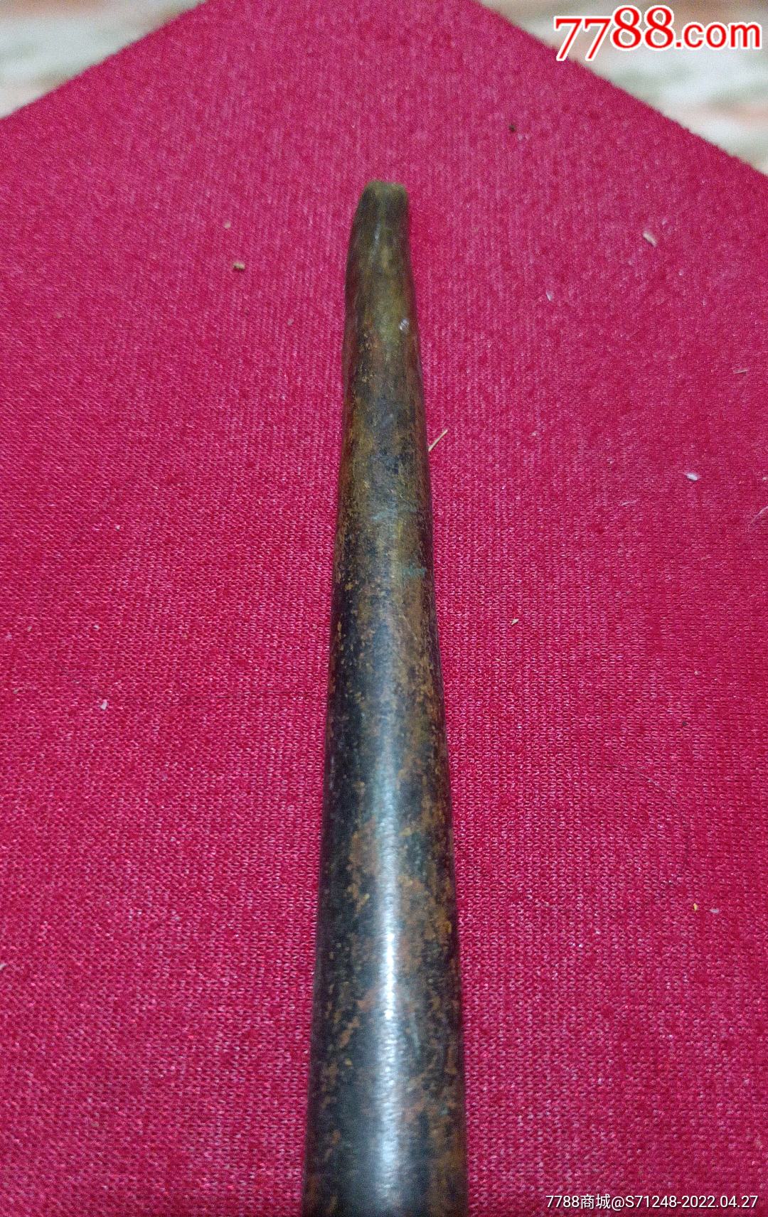 清代铜制官方验粮工具粮探子,木柄铜工具铜锥形取粮器_铜皿/盛具_第9张_7788老玩具收藏