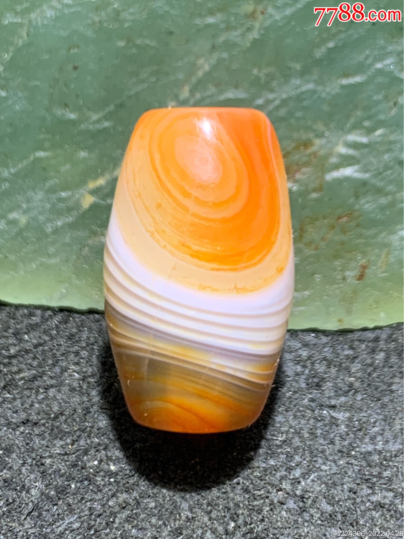 精美天眼缠丝玛瑙随形桶珠一颗_价格28元_第1张_7788收藏__收藏热线