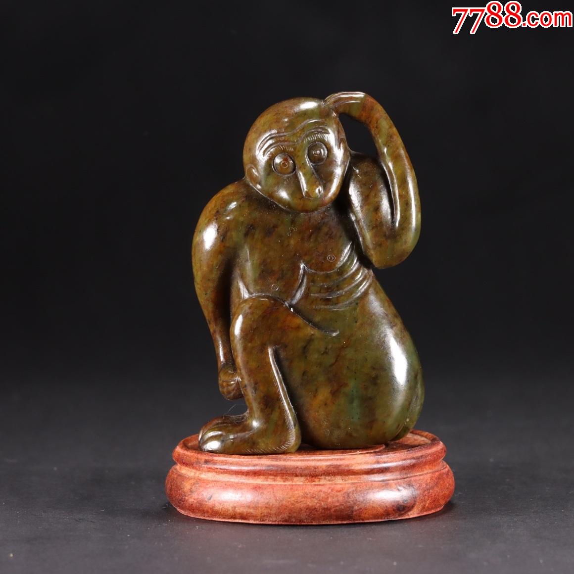 和田玉碧玉猴a91s45f_价格9800元_第1张_7788收藏__收藏热线