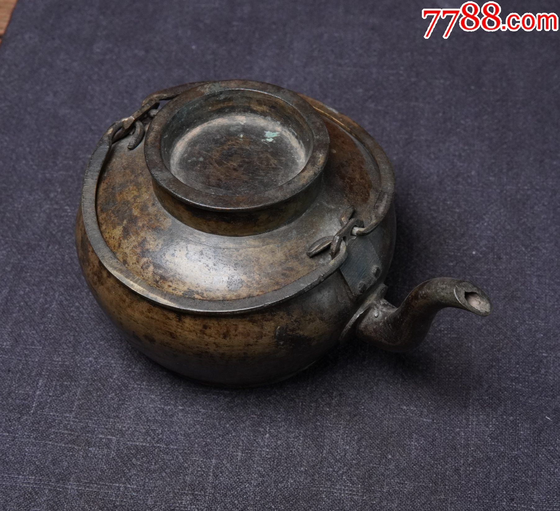 清代铜壶茶壶茶水壶茶具茶文化收藏-价格:3500元-se86791306-铜壶/铜