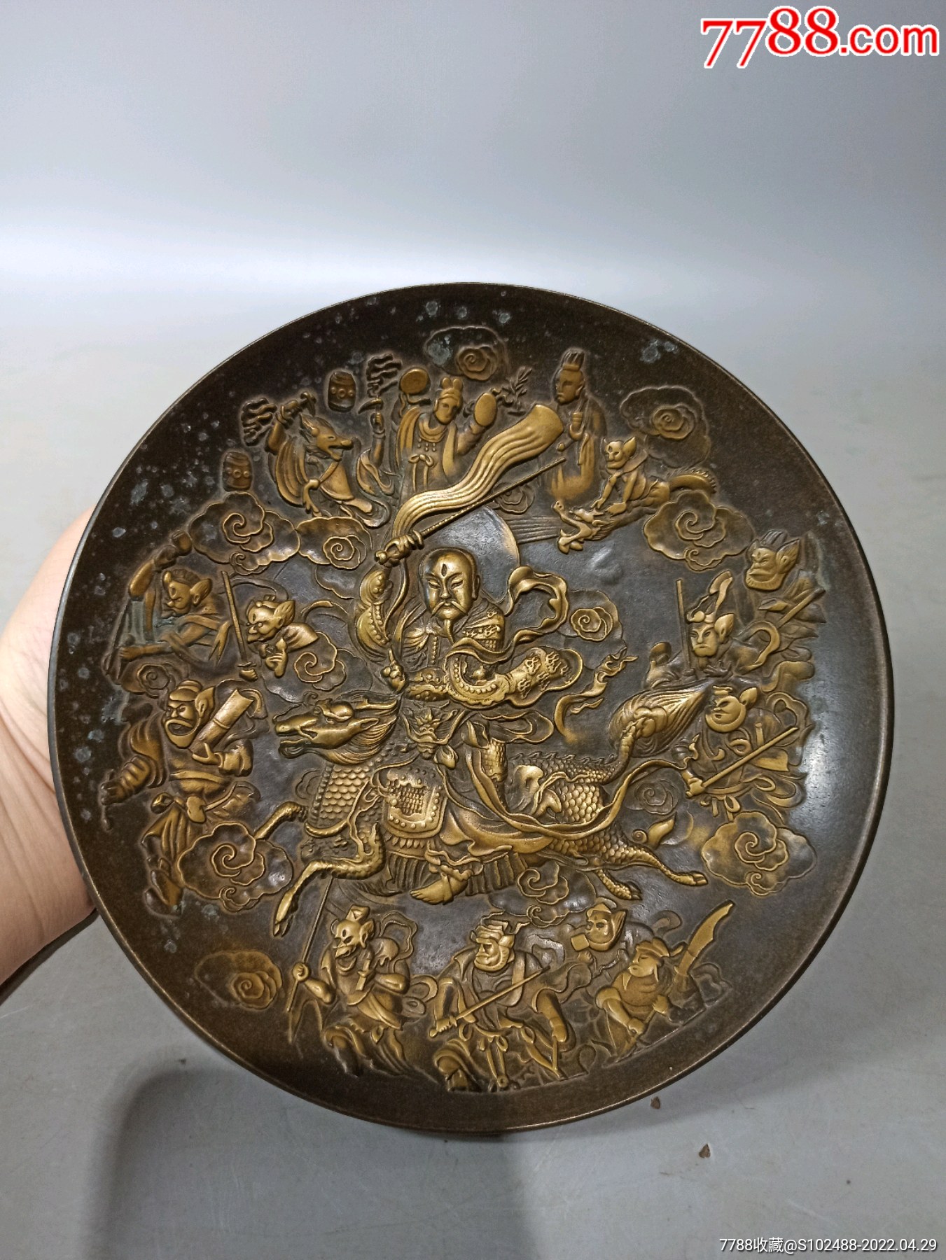 钟馗捉鬼铜盘子_价格900元【诚意四方】_第1张_7788收藏__收藏热线