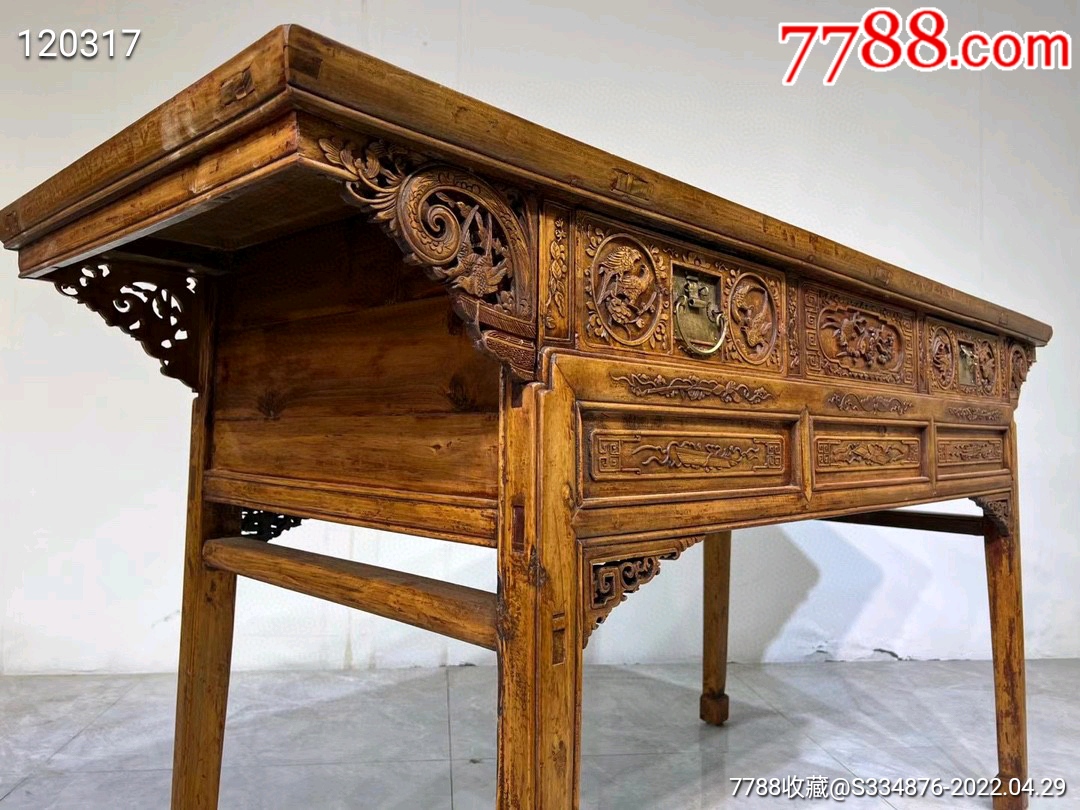 清代柏木大供桌-价格:10000元-se86793353-木桌/几/案-零售-7788玉器