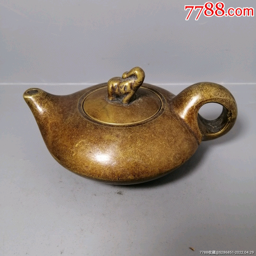 铜茶壶摆件,不议价-价格:150元-se86807001-铜壶/铜瓶-零售-7788收藏
