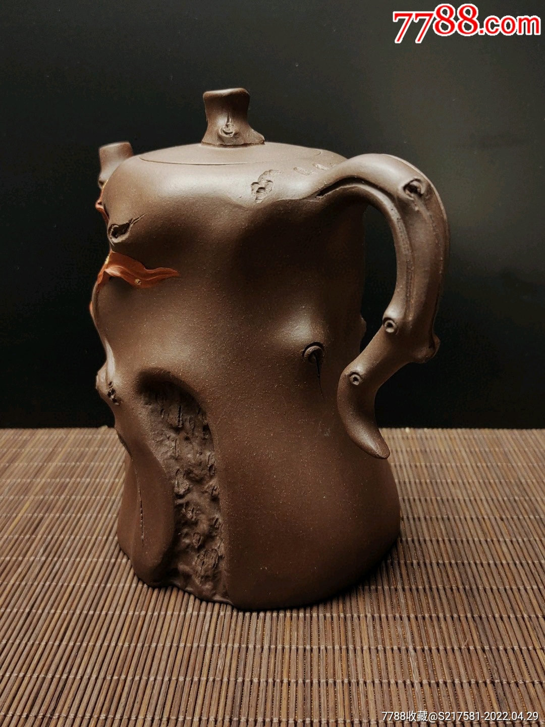 旧藏精品紫砂壶吴建强手制花器壶黄龙山紫泥砂料制成器型雅致造型