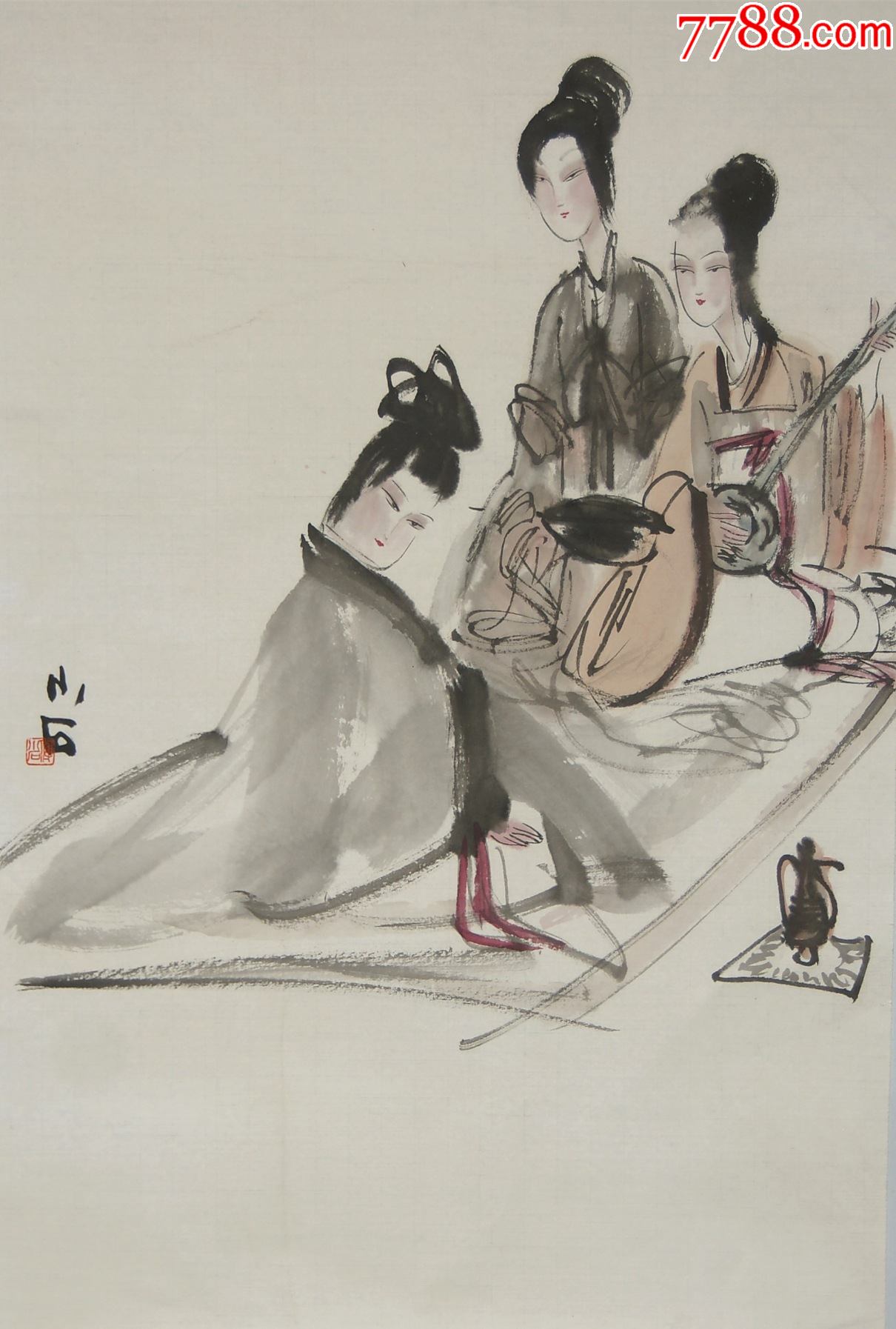 【傅小石】江西新余人江苏省美术馆专业画家人物-价格:1100元-se8