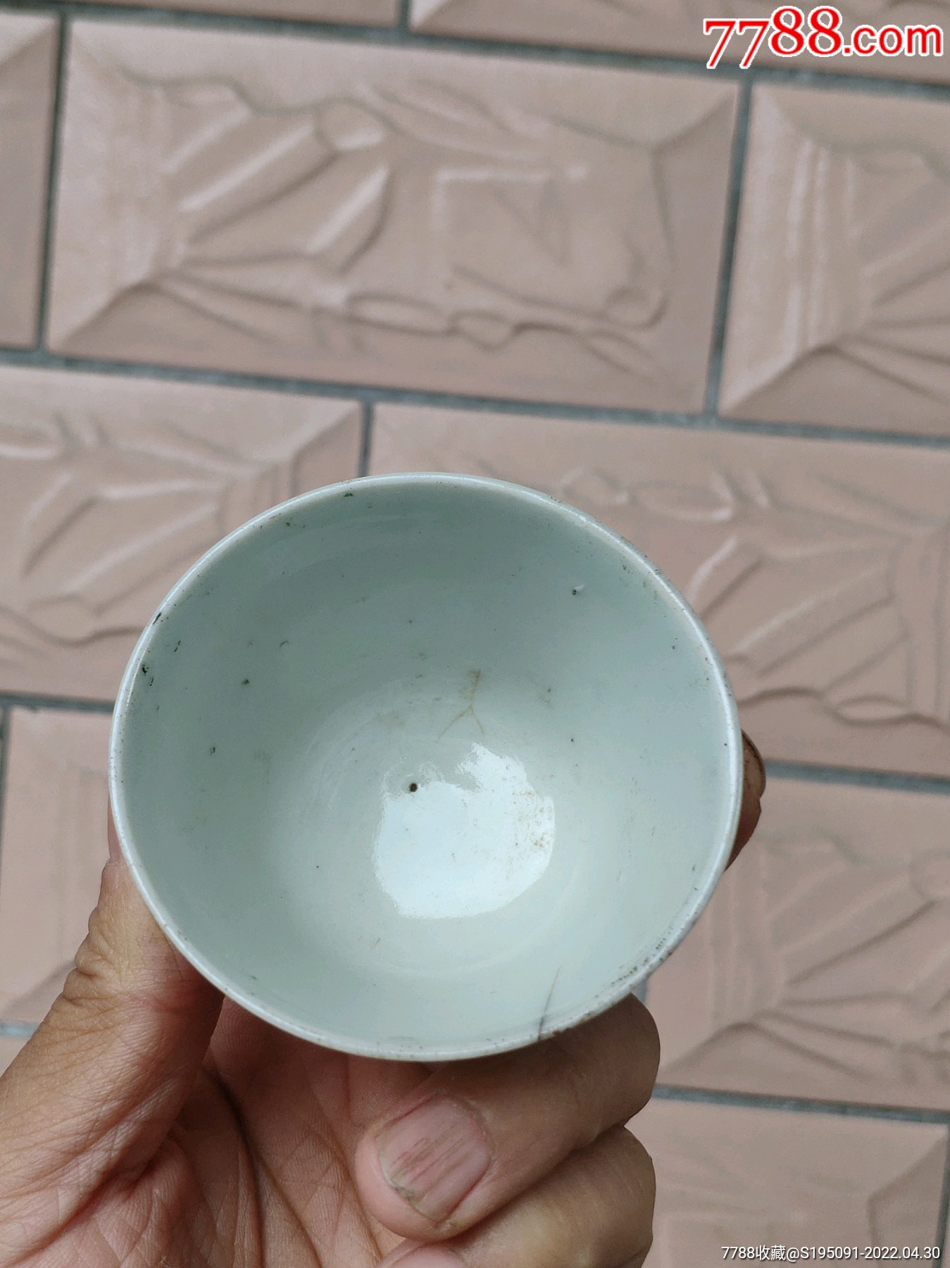 晚清民国瓷器手绘花鸟茶杯酒杯-价格:78元-se86810767-彩绘瓷/彩瓷