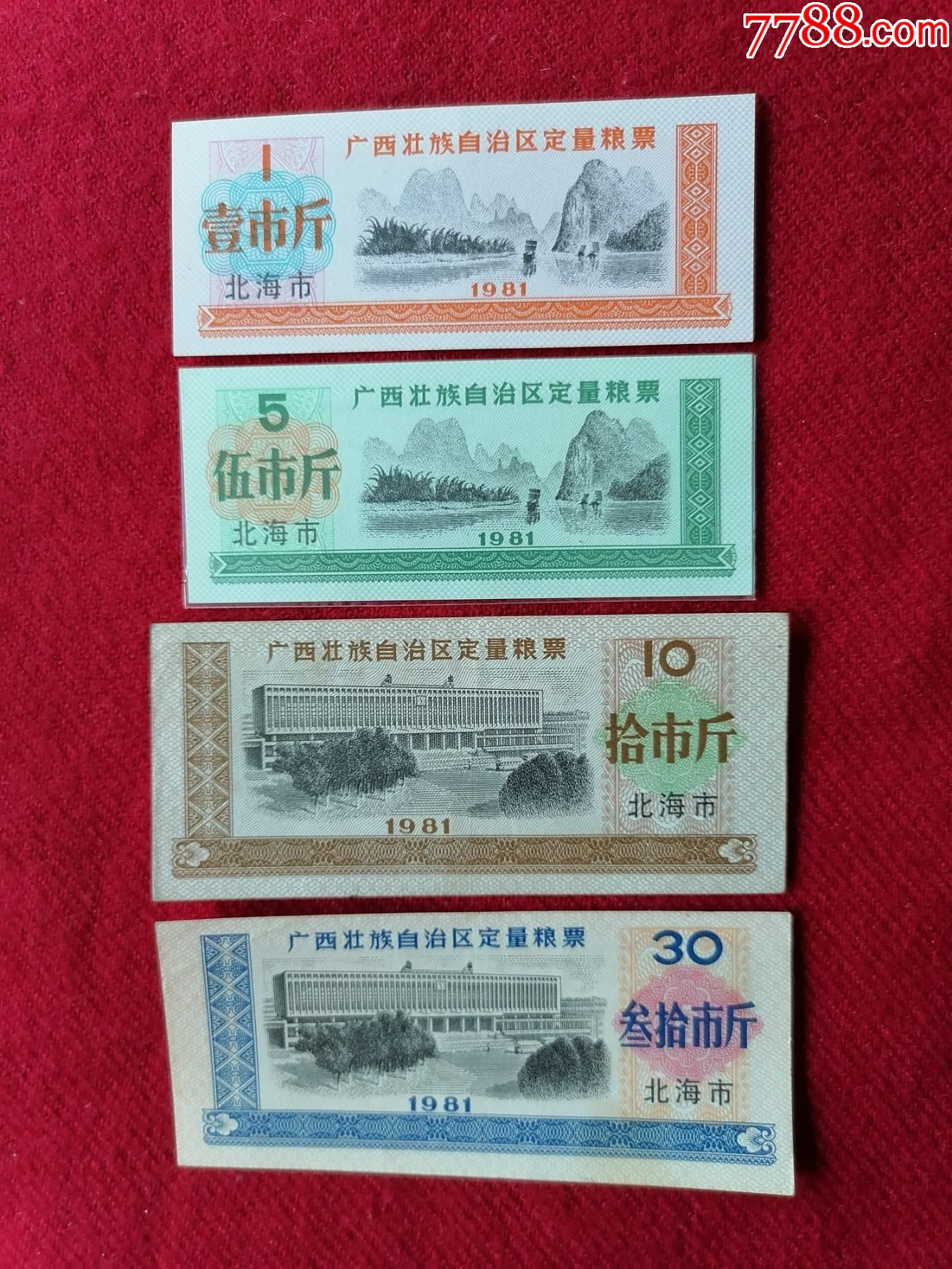 广西壮族自治区定量粮票北海市