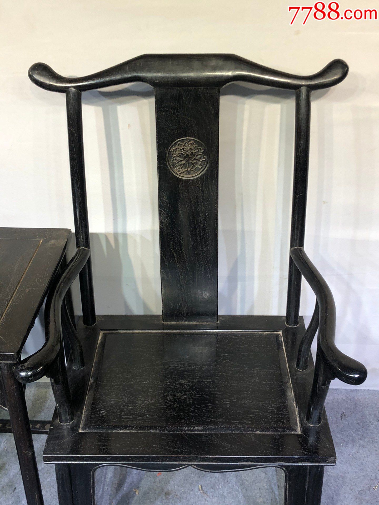 旧藏小叶紫檀官帽椅,-价格:8000元-se86830557-其他木艺家具-零售