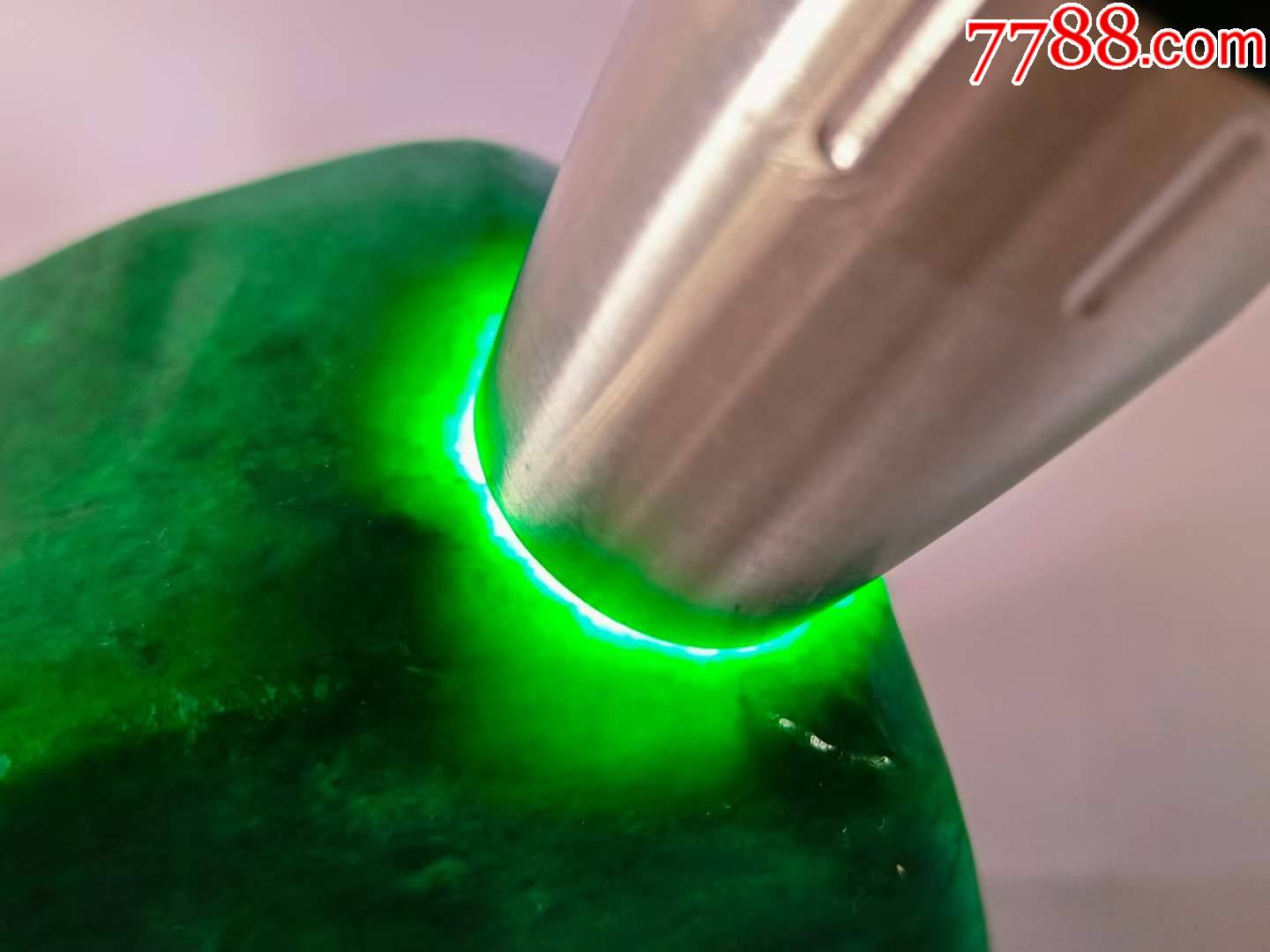 龙石种帝王绿翡翠原石-其他石器-7788印章收藏