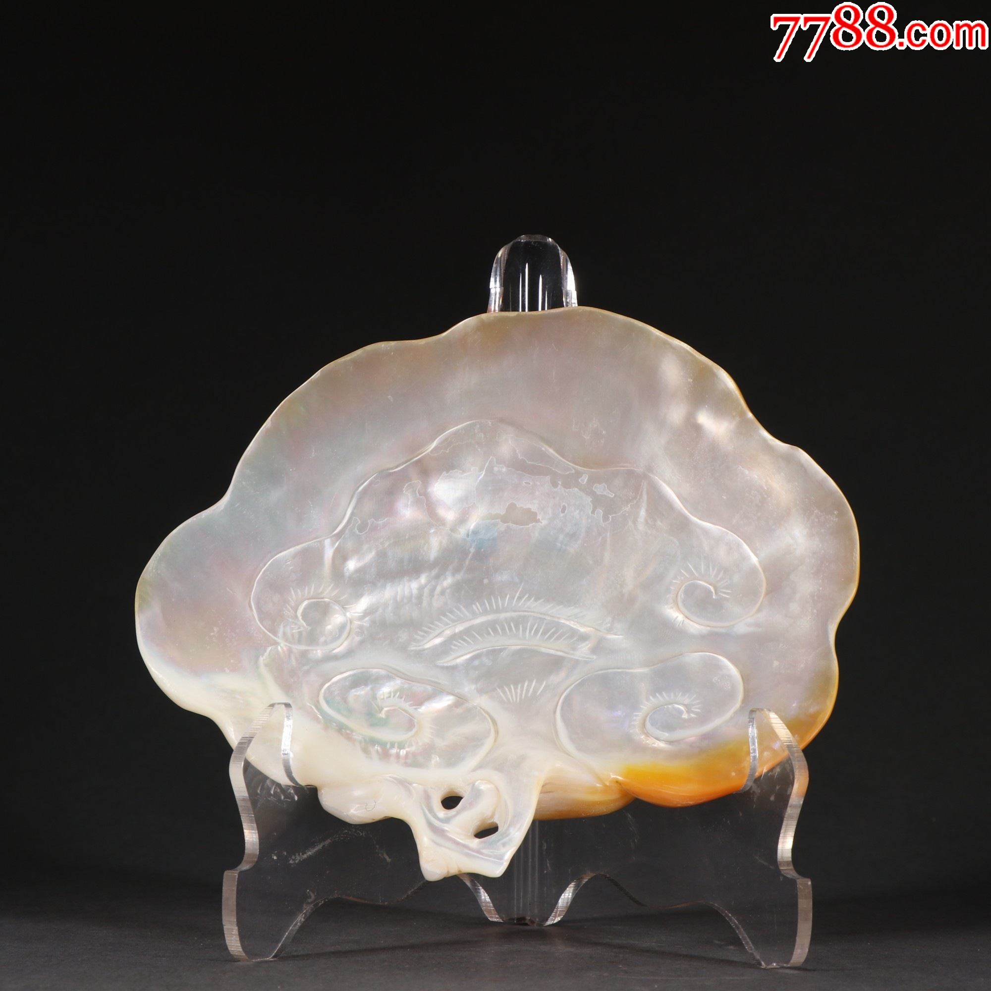 螺钿灵芝纹笔舔。_其他文房用具_藏宝阁古玩铺【7788收藏__收藏热线】