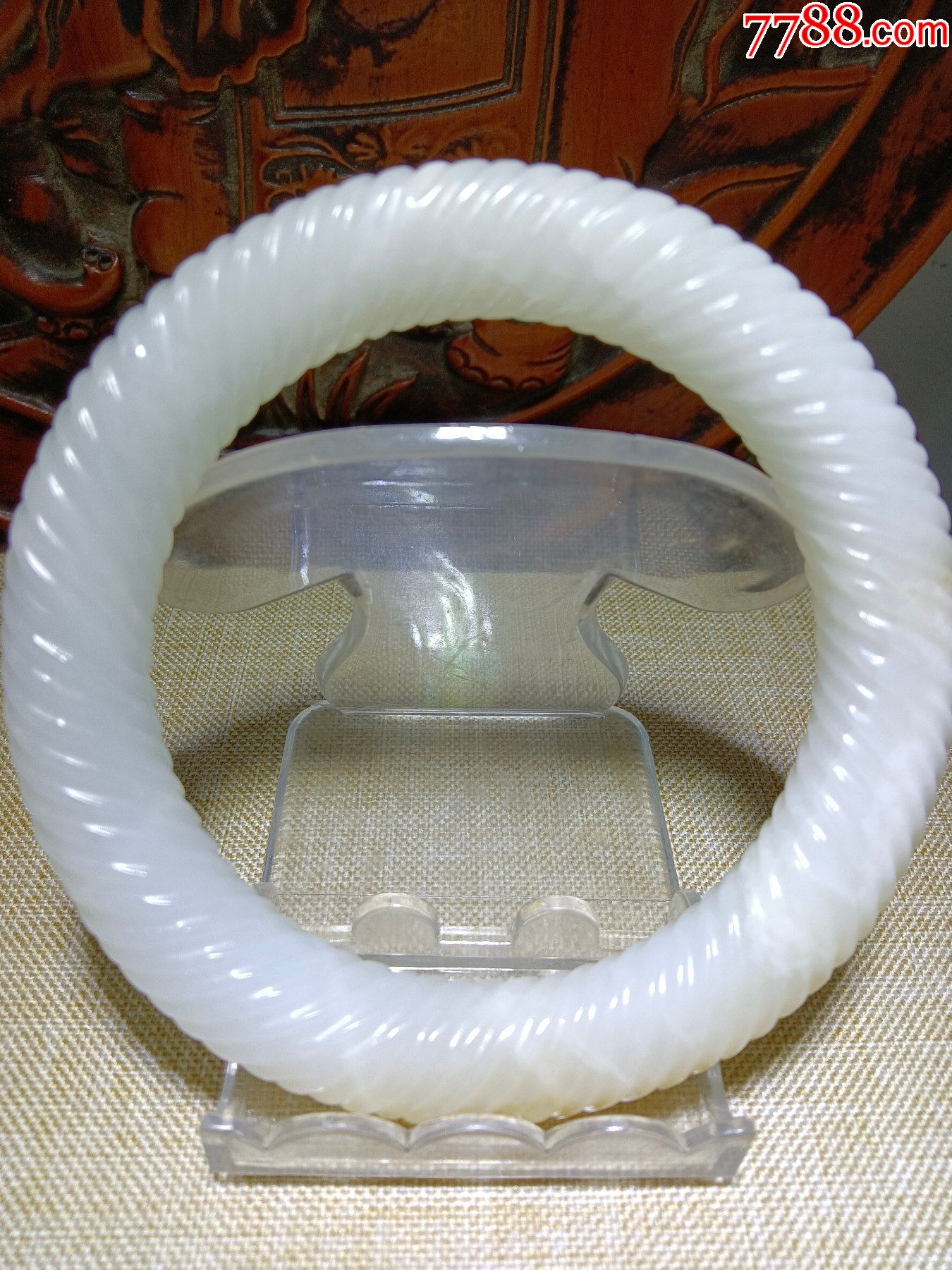 和田玉麻花手镯