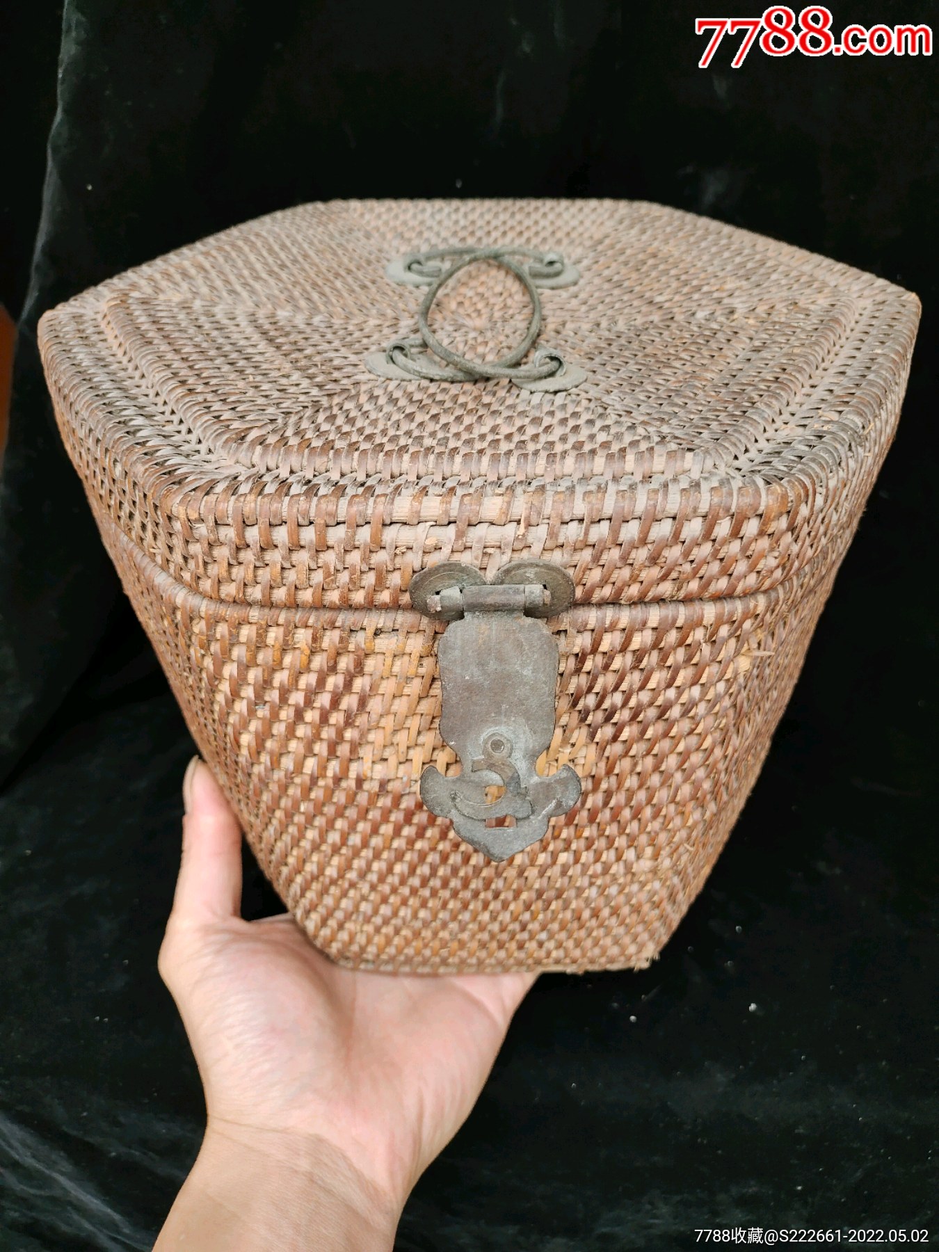 清末滕编篮箱盒