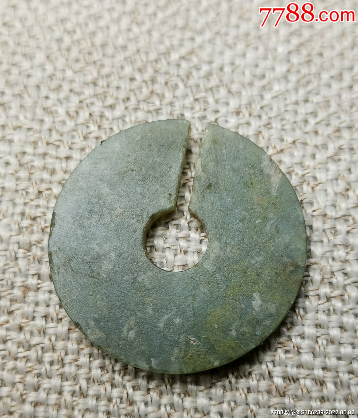 西周玉玦规格:直径33*厚4mm藏家收藏_价格2800元【古美山房】_第1张