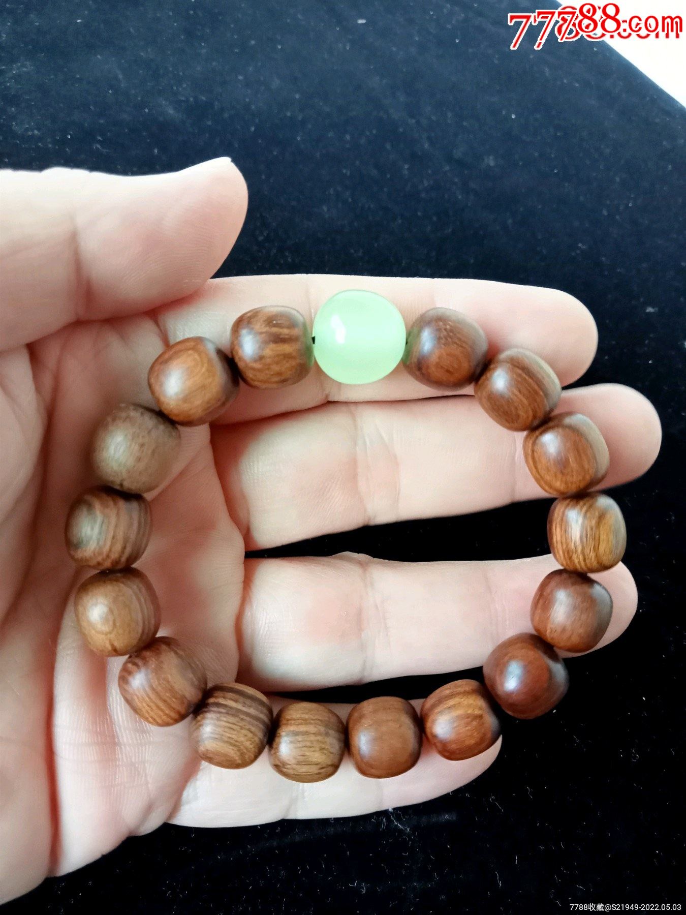 民国早期黄花梨手链一件_小叶紫檀手串_第3张_7788期刊网