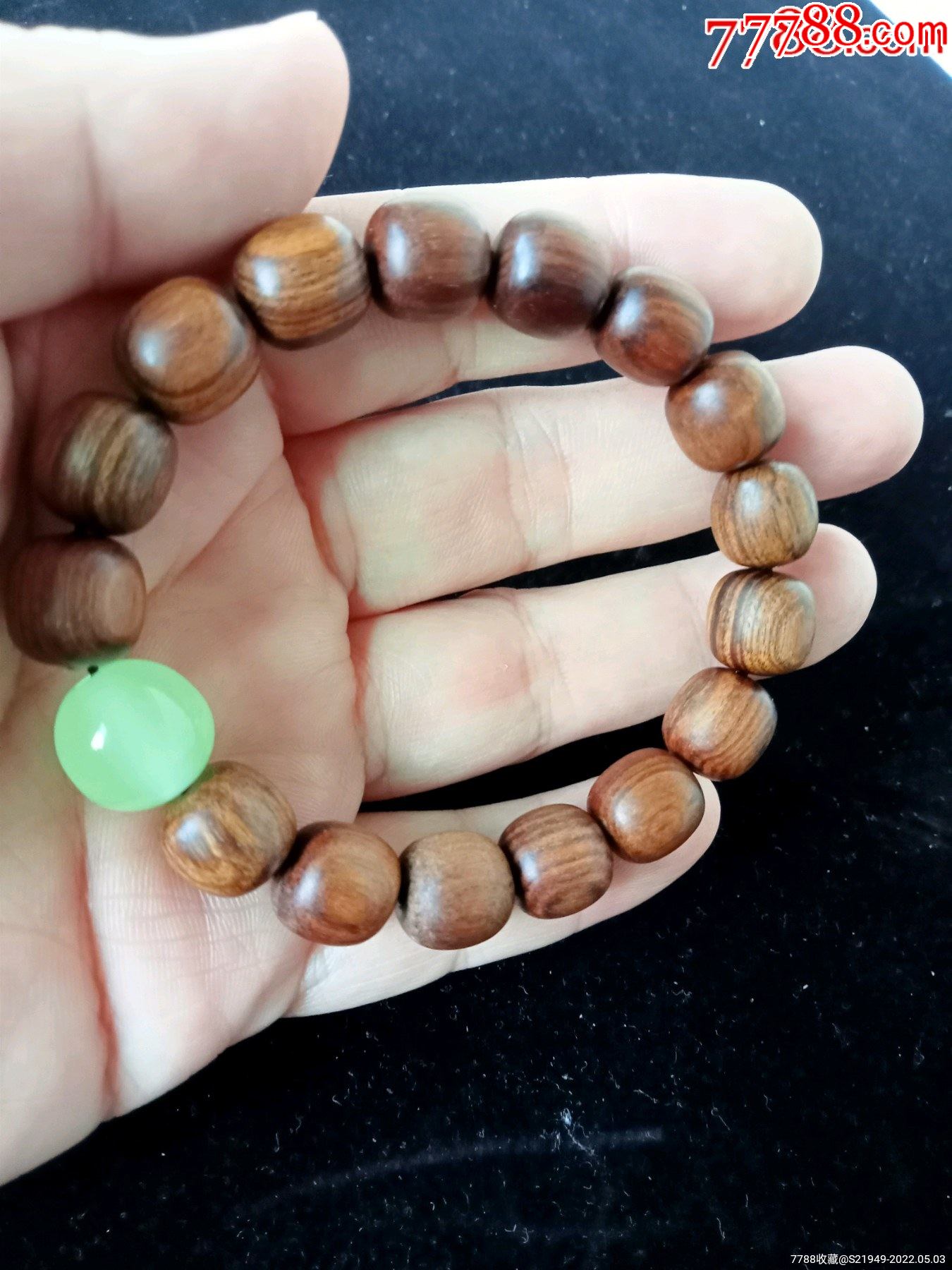 民国早期黄花梨手链一件_小叶紫檀手串_第5张_7788期刊网