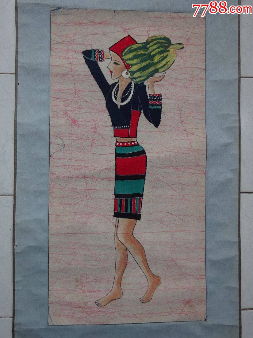 海南风俗文化绘画图片