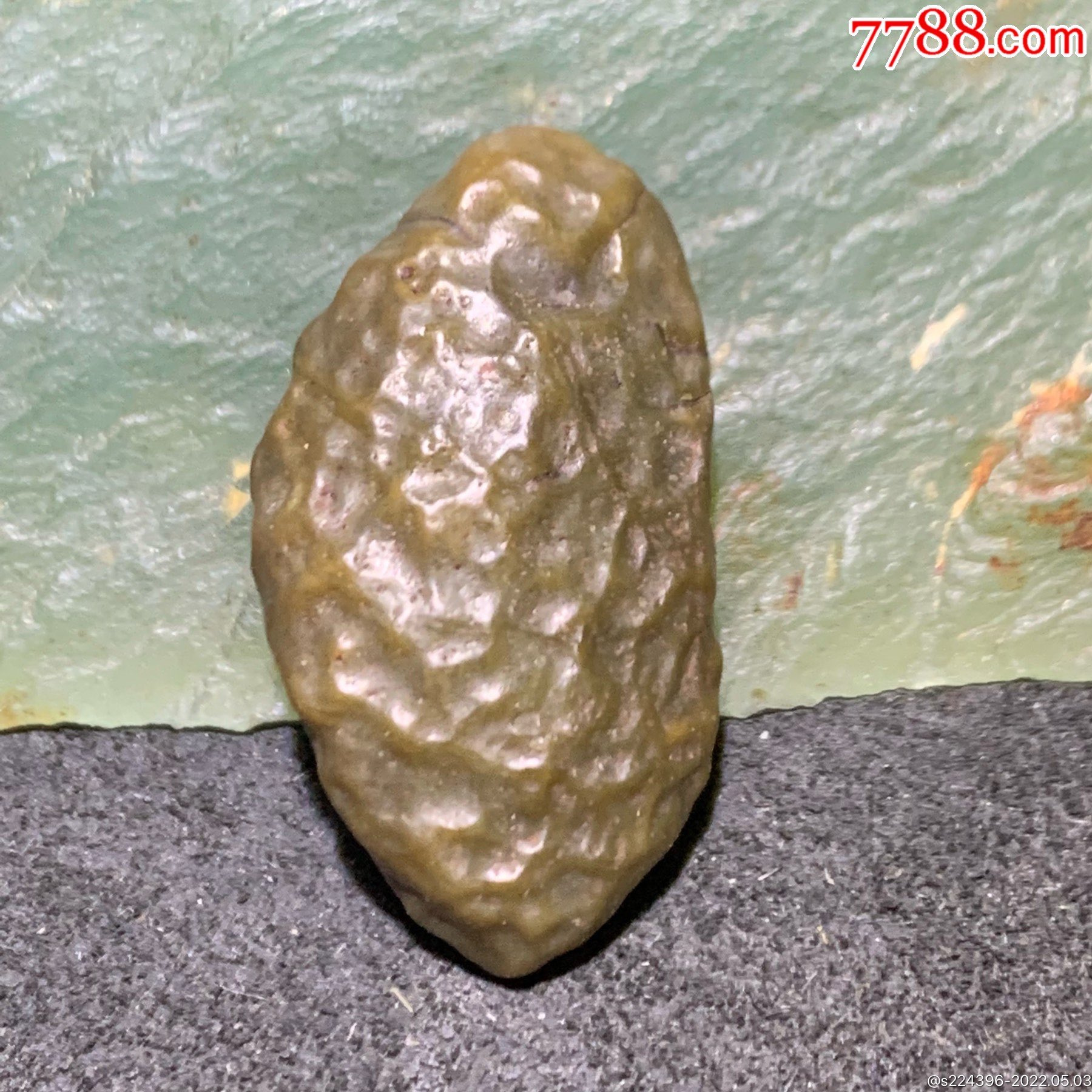 精美戈壁筋脉石原石一颗,_玛瑙_第2张_7788画册网