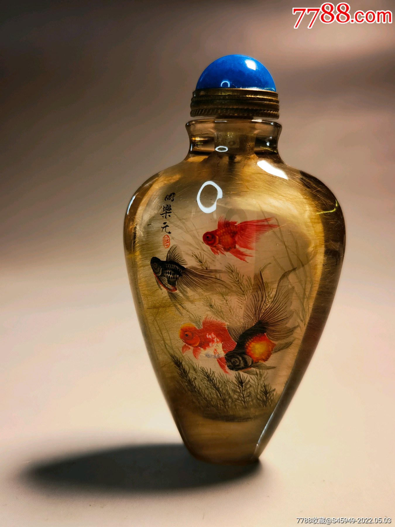 鼻煙壺　周楽元作　張作霖大人 鼻煙壺　周楽元作　張作霖大人