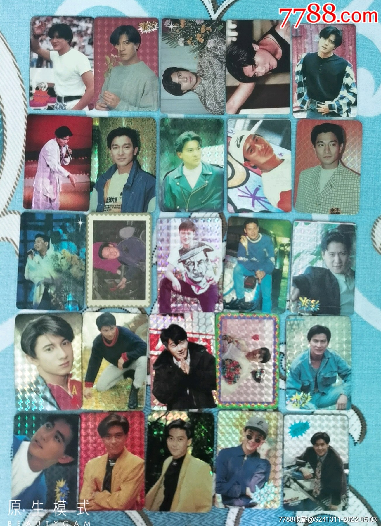 香港男女明星闪卡40张合售