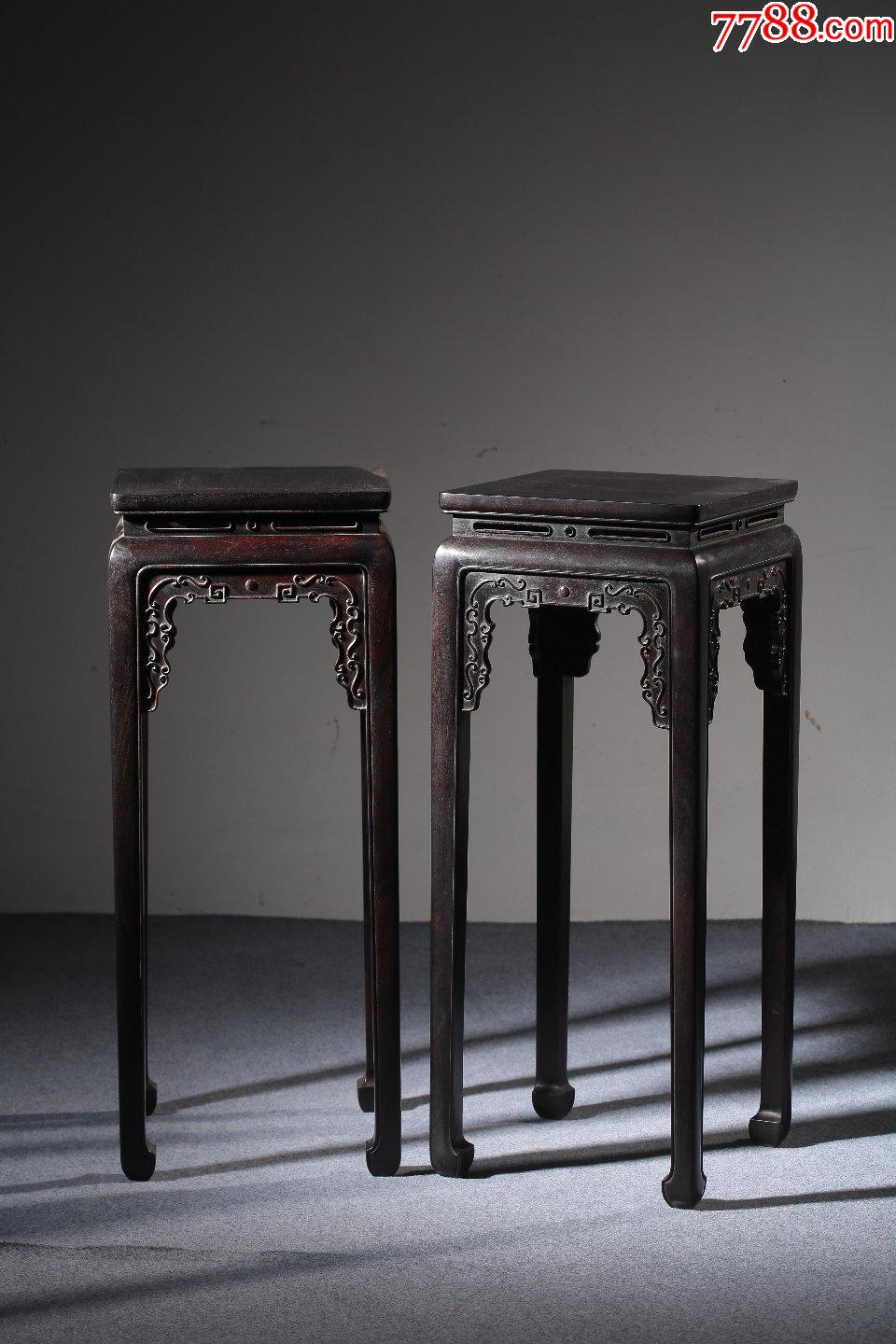 旧藏紫檀木花架-价格:8000元-se86882204-其他木艺家具-零售-7788票证