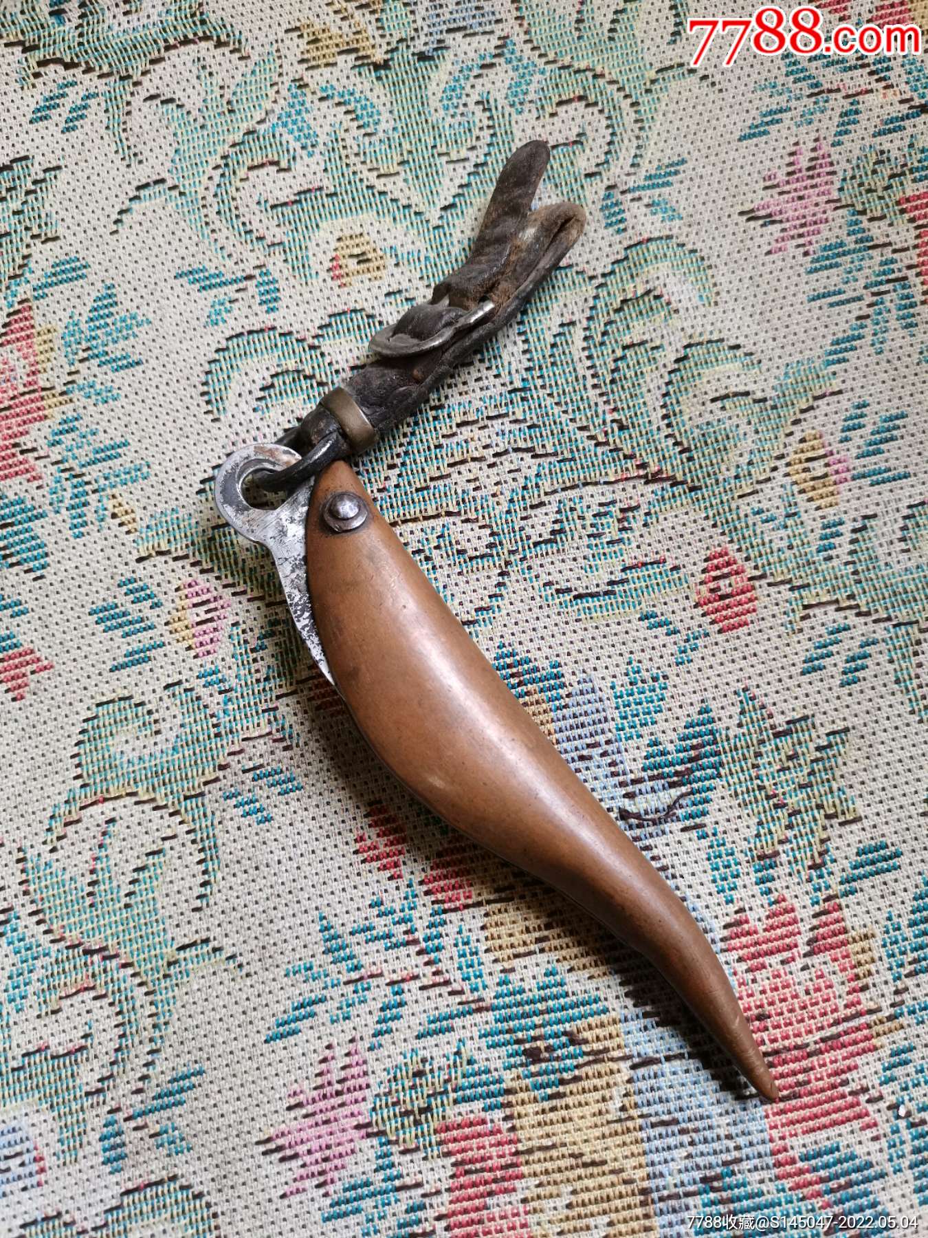 清朝老鱼刀包浆浓郁自然